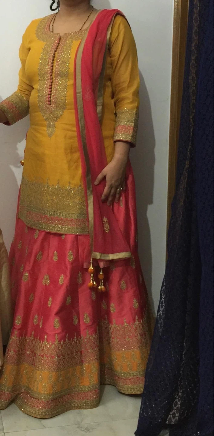 Teal Embroidered Lehenga Choli with Dupatta