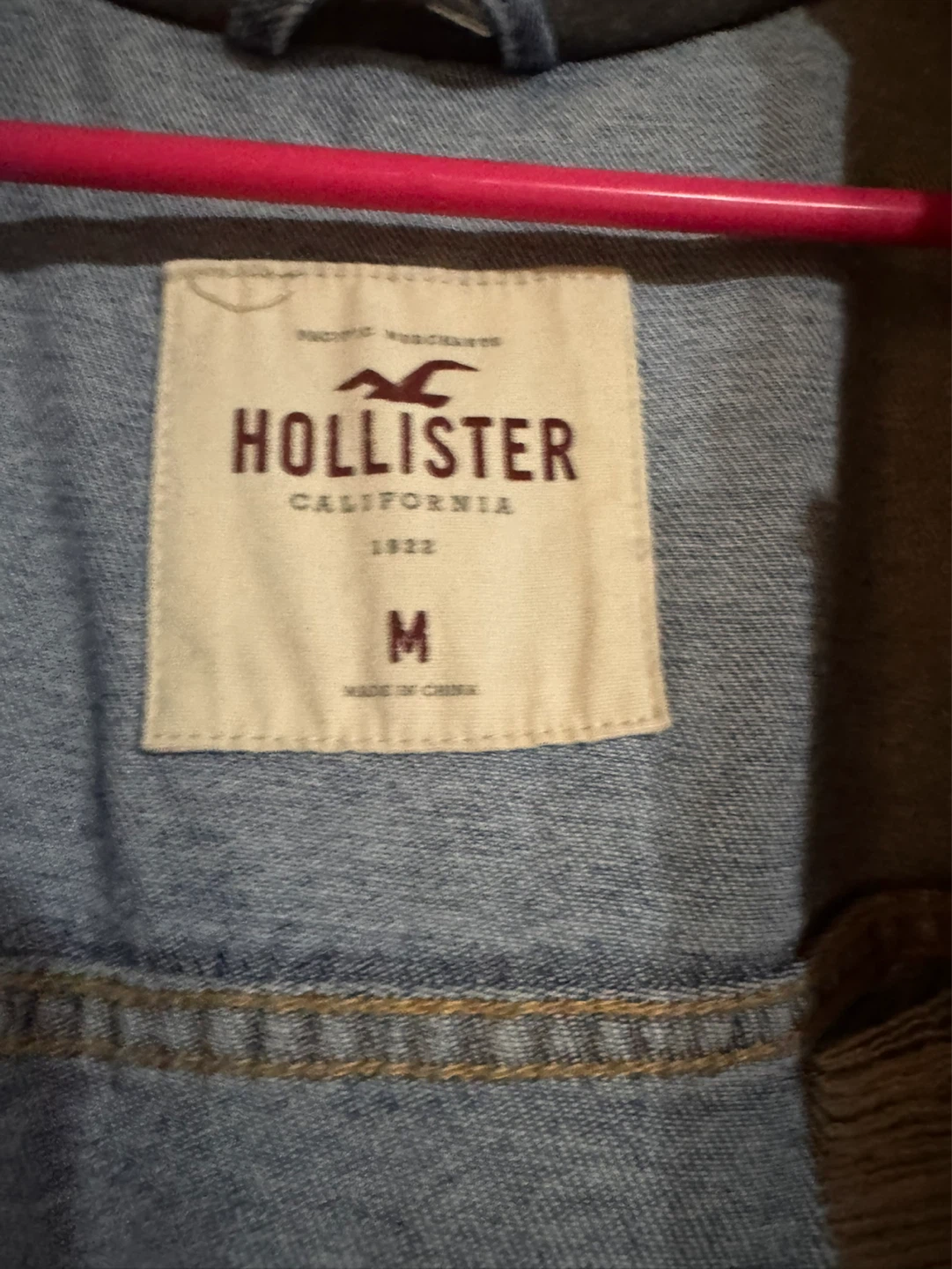 Hollister Denim Jacket with Hood - Size M - photo 3