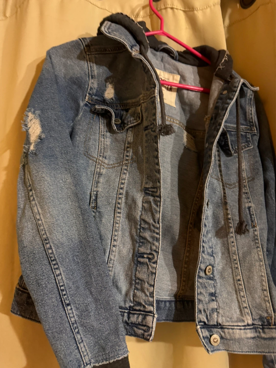 Hollister Denim Jacket with Hood - Size M - photo 4