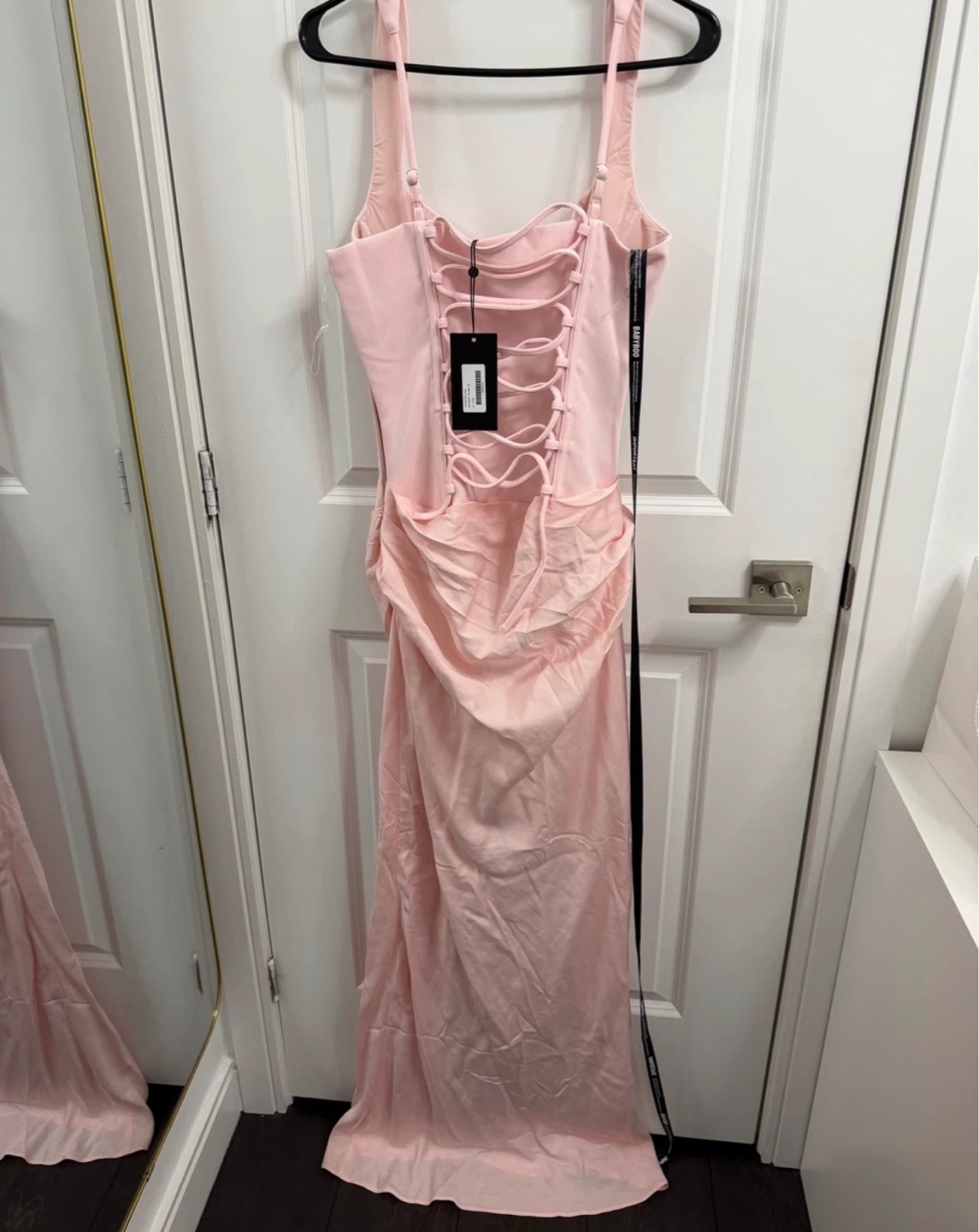 BabyBoo Pink Corset Maxi Dress - photo 4