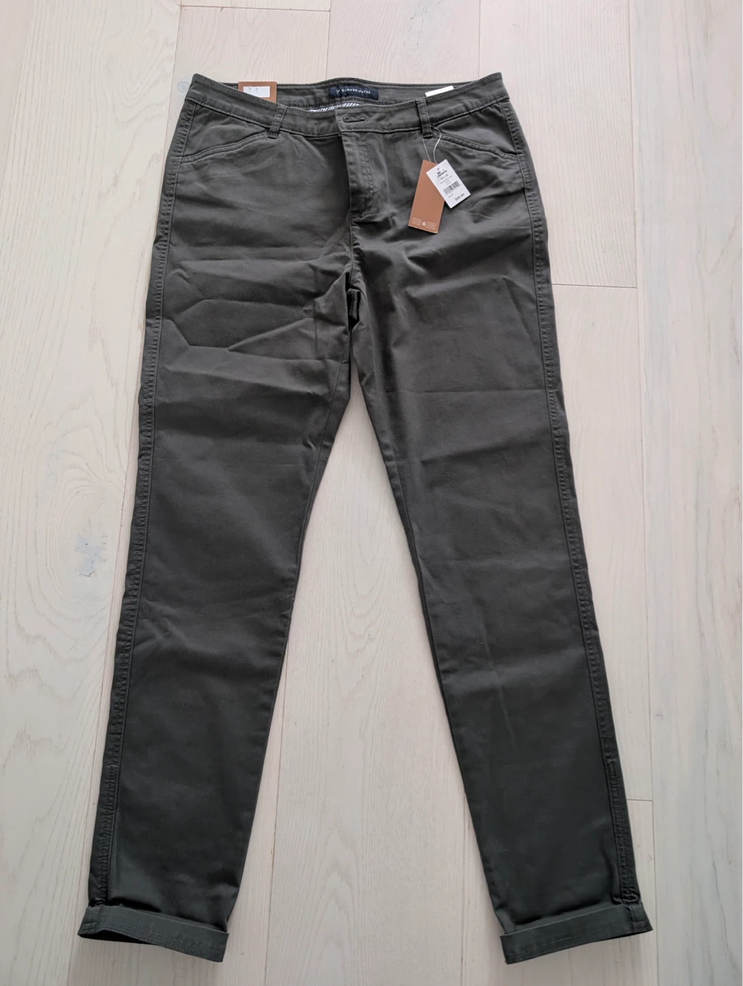 New womens Denver Hayes Olive Slim Tapered Pants Size 10x32 - photo 5