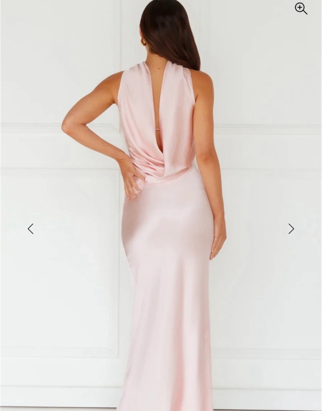 Hello Molly Pink Satin Maxi Dress - photo 2