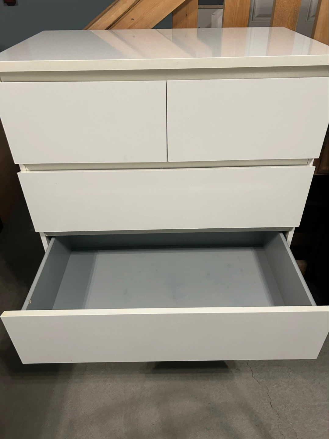 IKEA Tall dresser MALM with 6 drawers white - photo 4