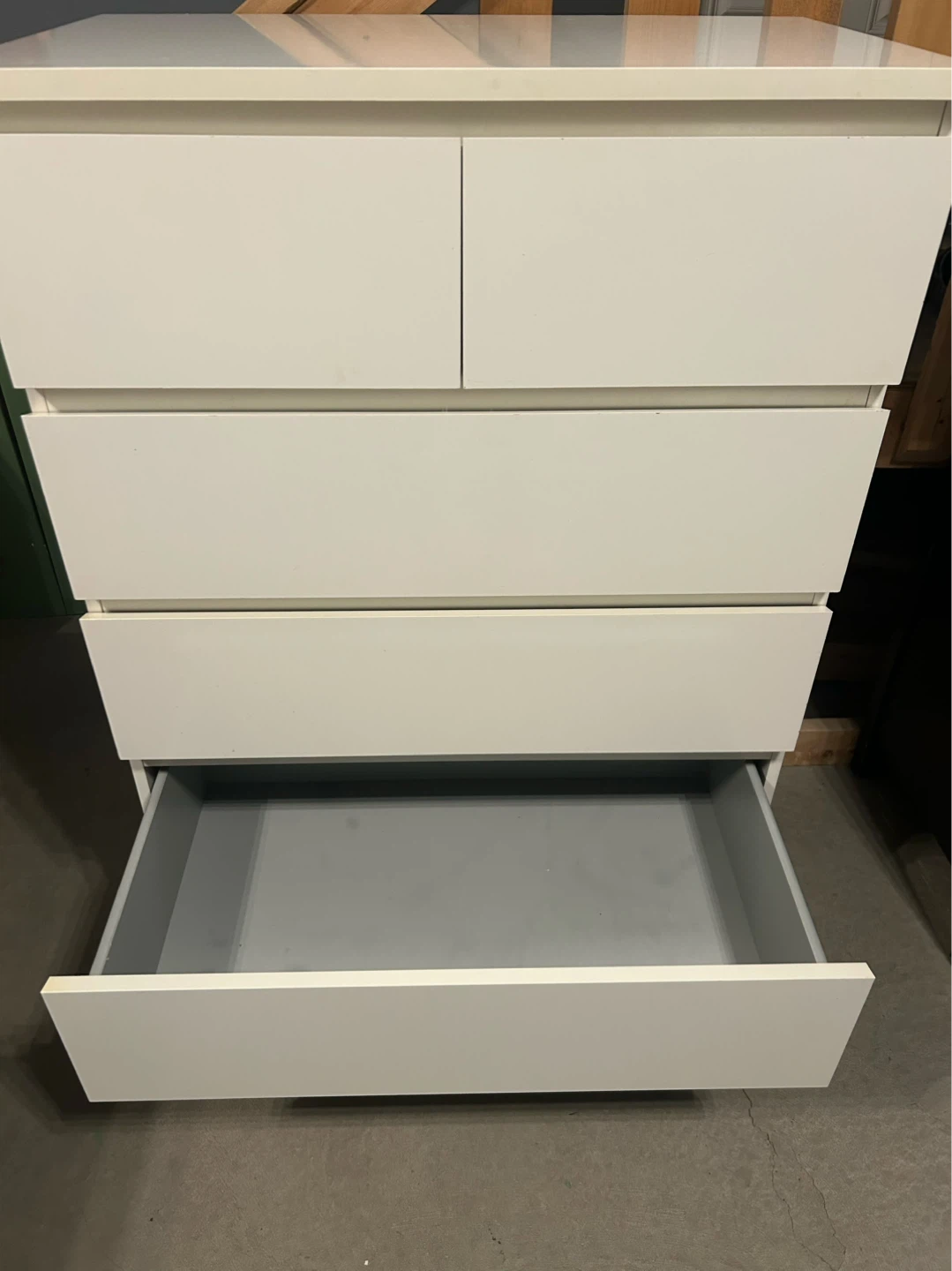 IKEA Tall dresser MALM with 6 drawers white - photo 5