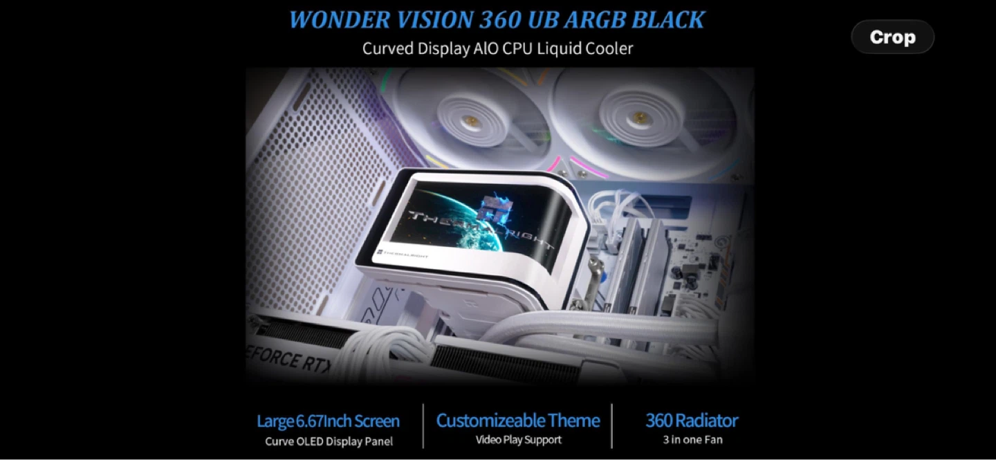 Thermalright. WONDER VISION 360 UB ARGB WHITE. CPU Cooler - photo 2