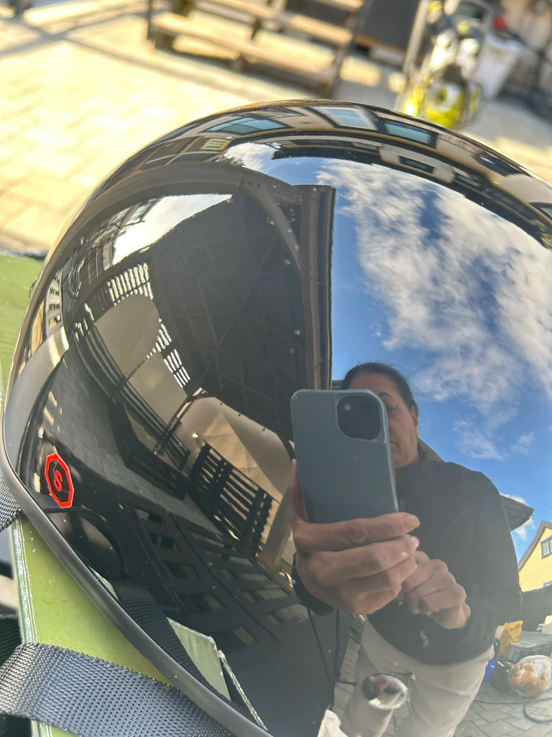 ZOX Nano Old School Motorcycle Helmet - Black, Size S - photo 4
