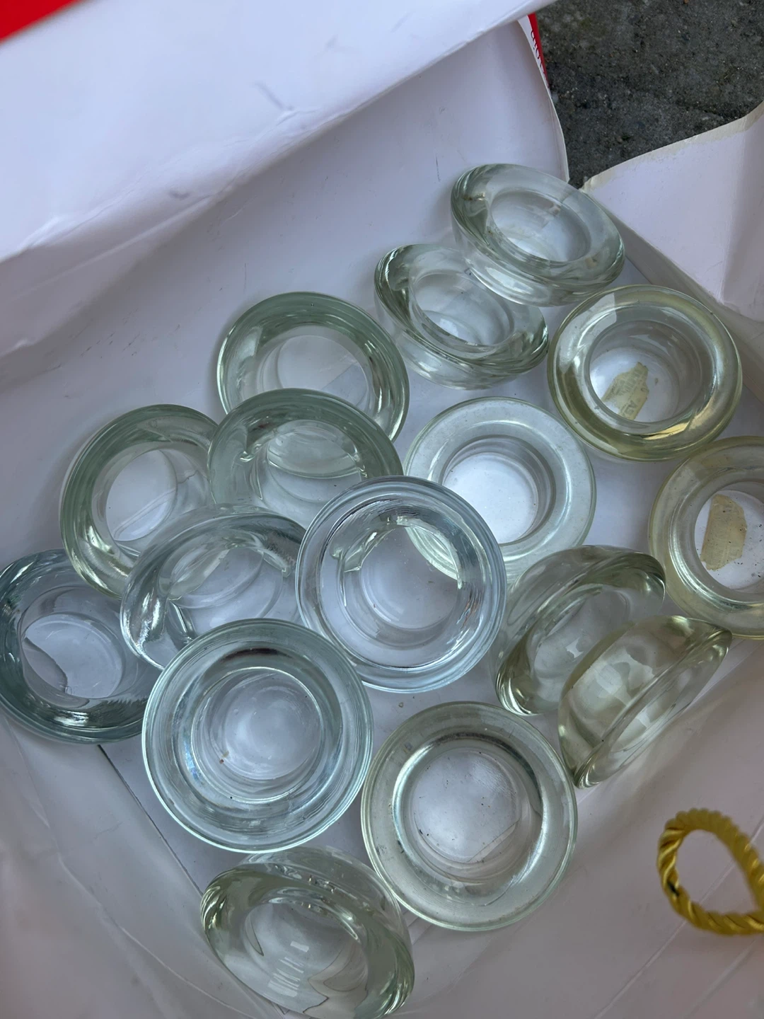 LED Tea Lights with Glass Holders