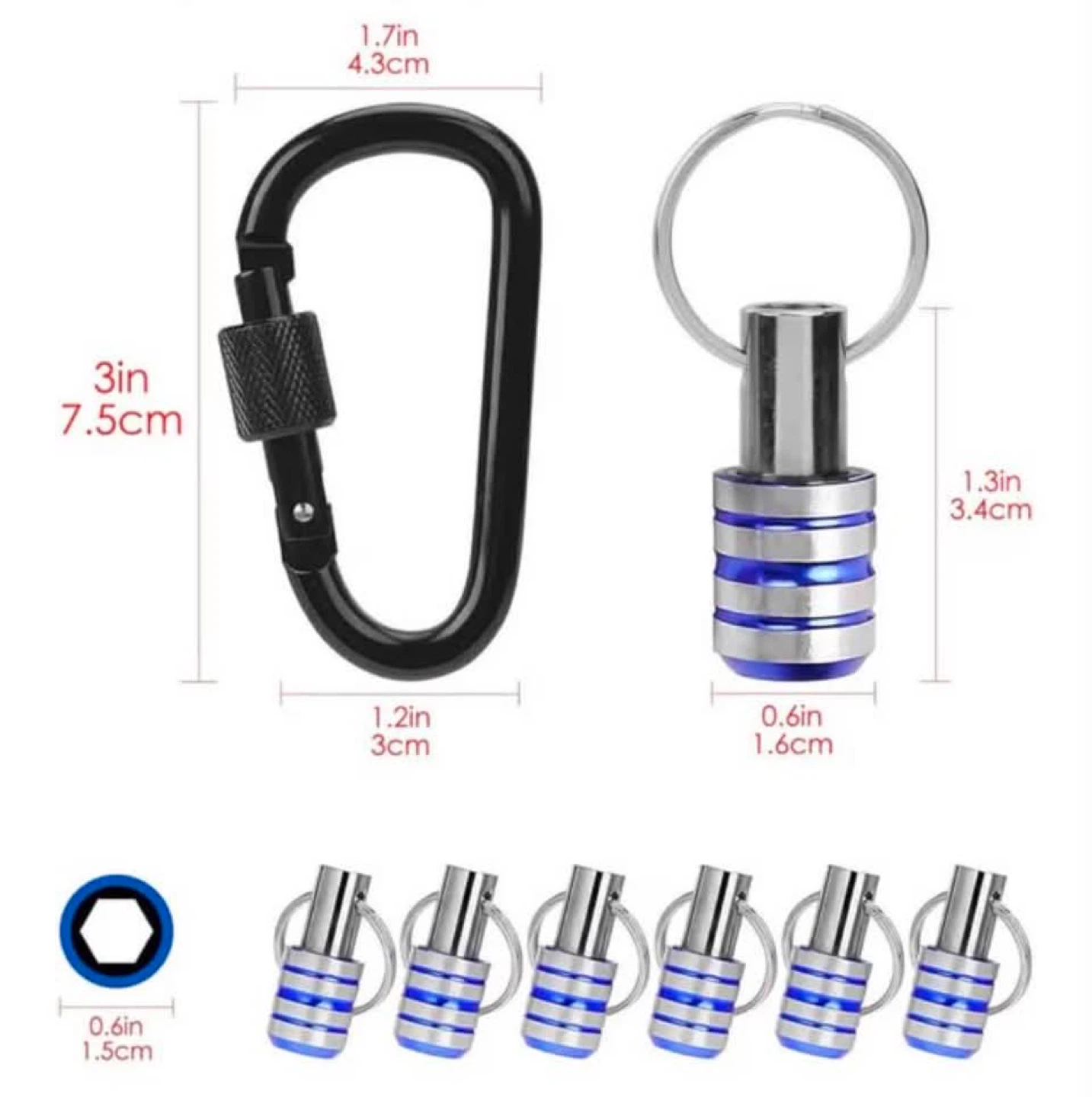 Luexbox  1.4” keychain, 45# steel - photo 3