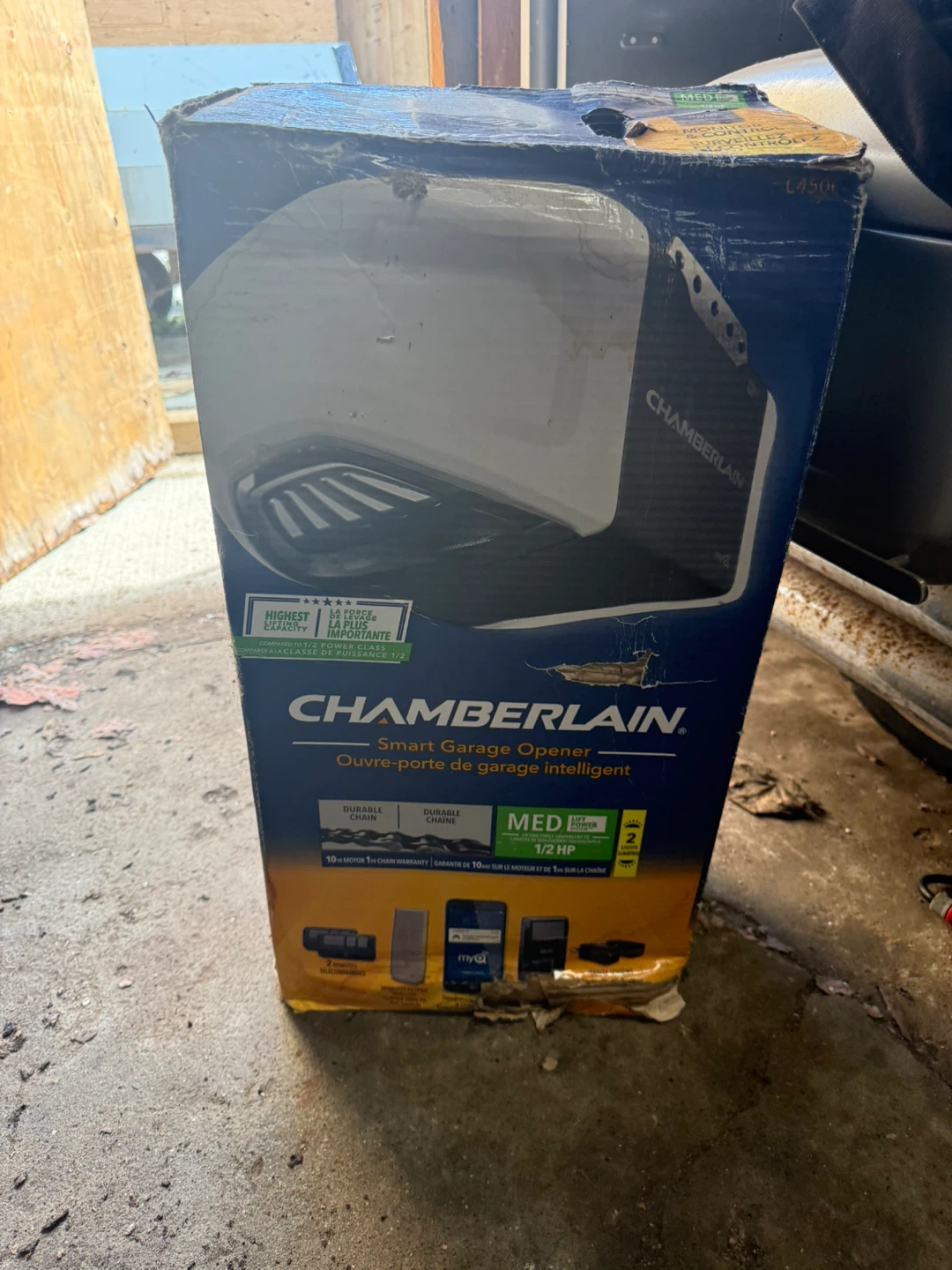 Chamberlain Smart Garage Door Opener with 1/2 HP Motor