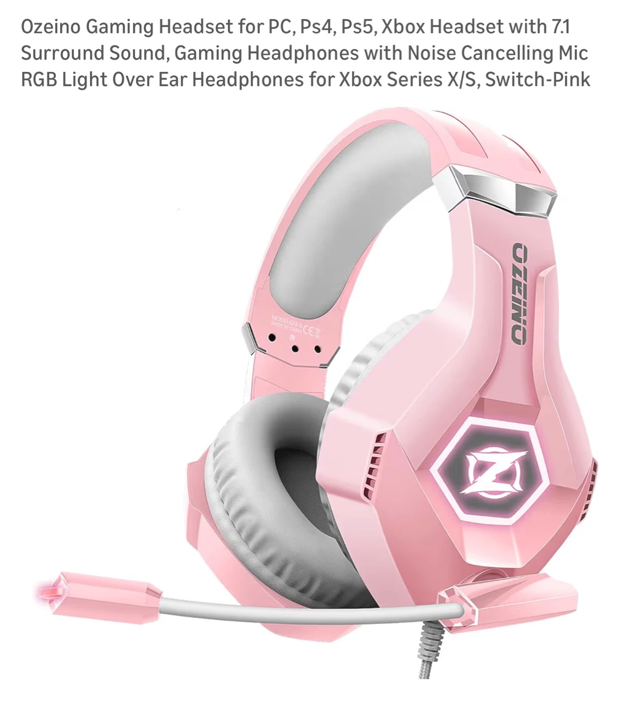 Gaming Headset with Noise Cancelling Mic - photo 2