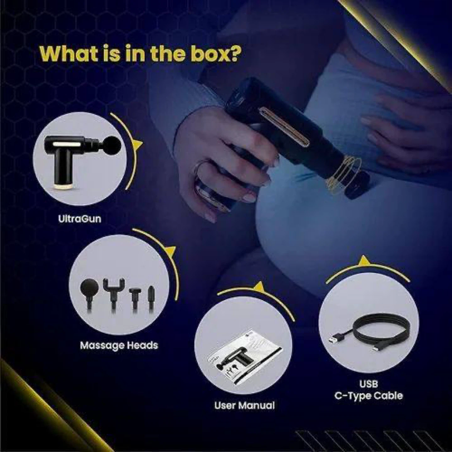 Mini Deep Tissue Massager + Compression Gloves Bundle - photo 5
