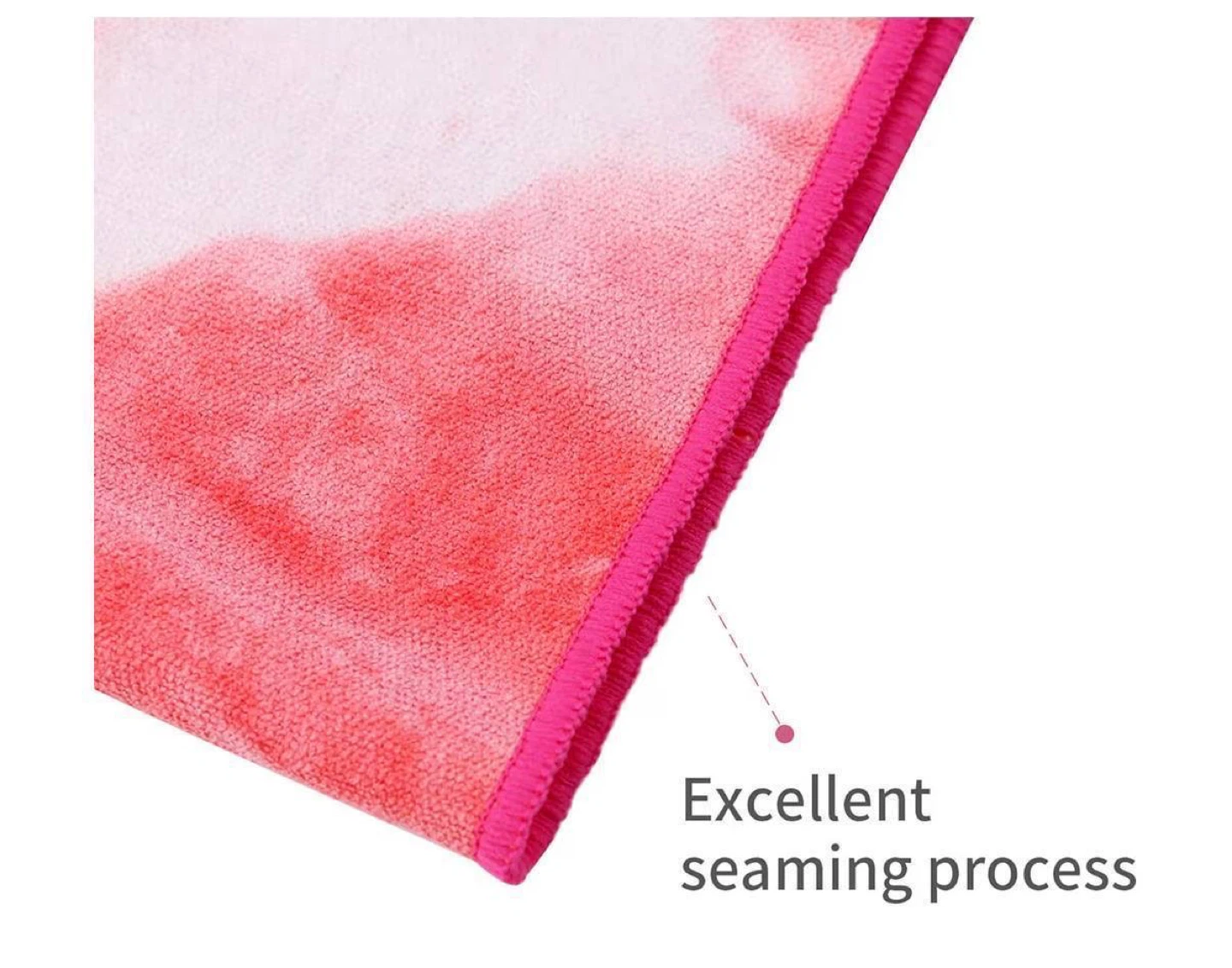Pink hot yoga towel + carry bag - photo 3