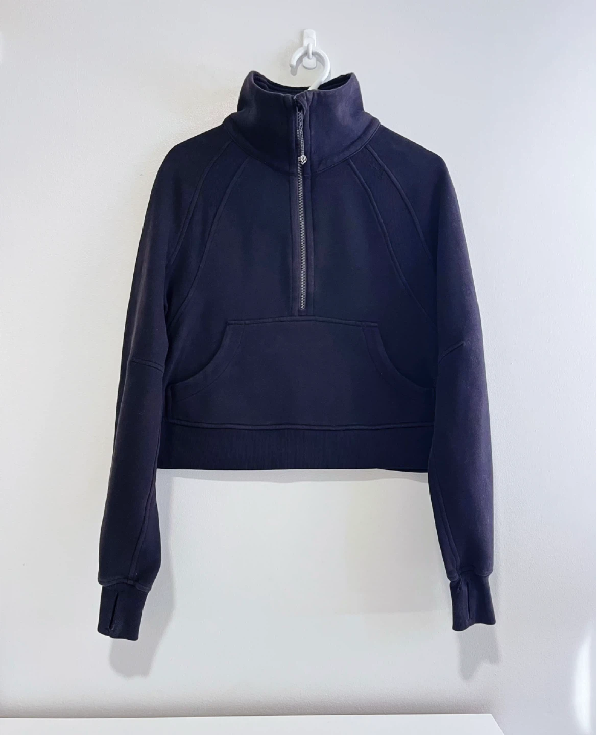 Lululemon Cropped 1/2 Zip Pullover XS/S Black