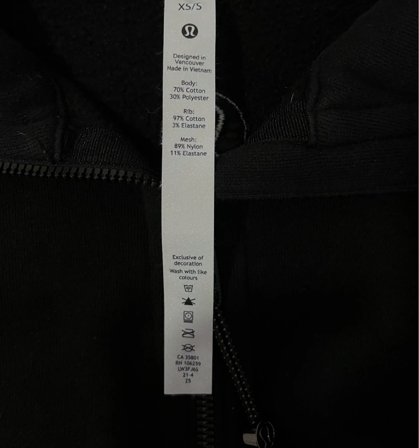 Lululemon Cropped 1/2 Zip Pullover XS/S Black - photo 3