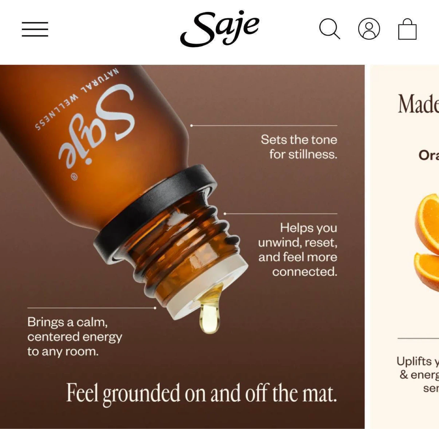 Saje Yoga Grounding Diffuser Blend - 10ml - photo 5