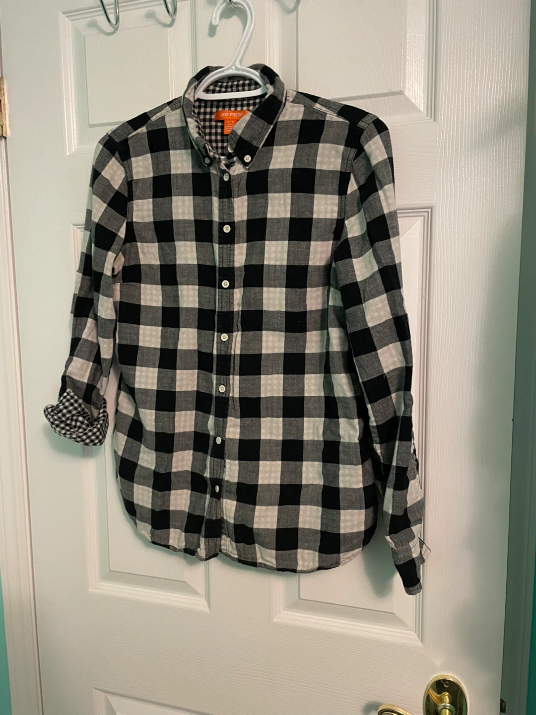 Women’s Joe Fresh Plaid Button-Up Shirt