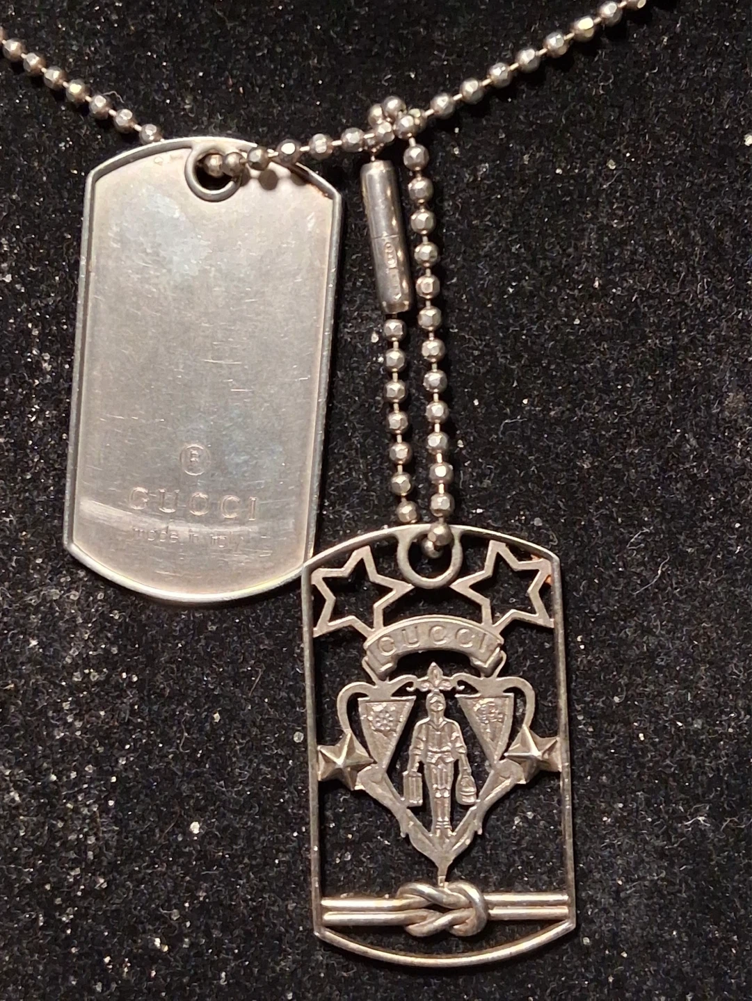 Gucci Dog Tag Necklace tom ford design