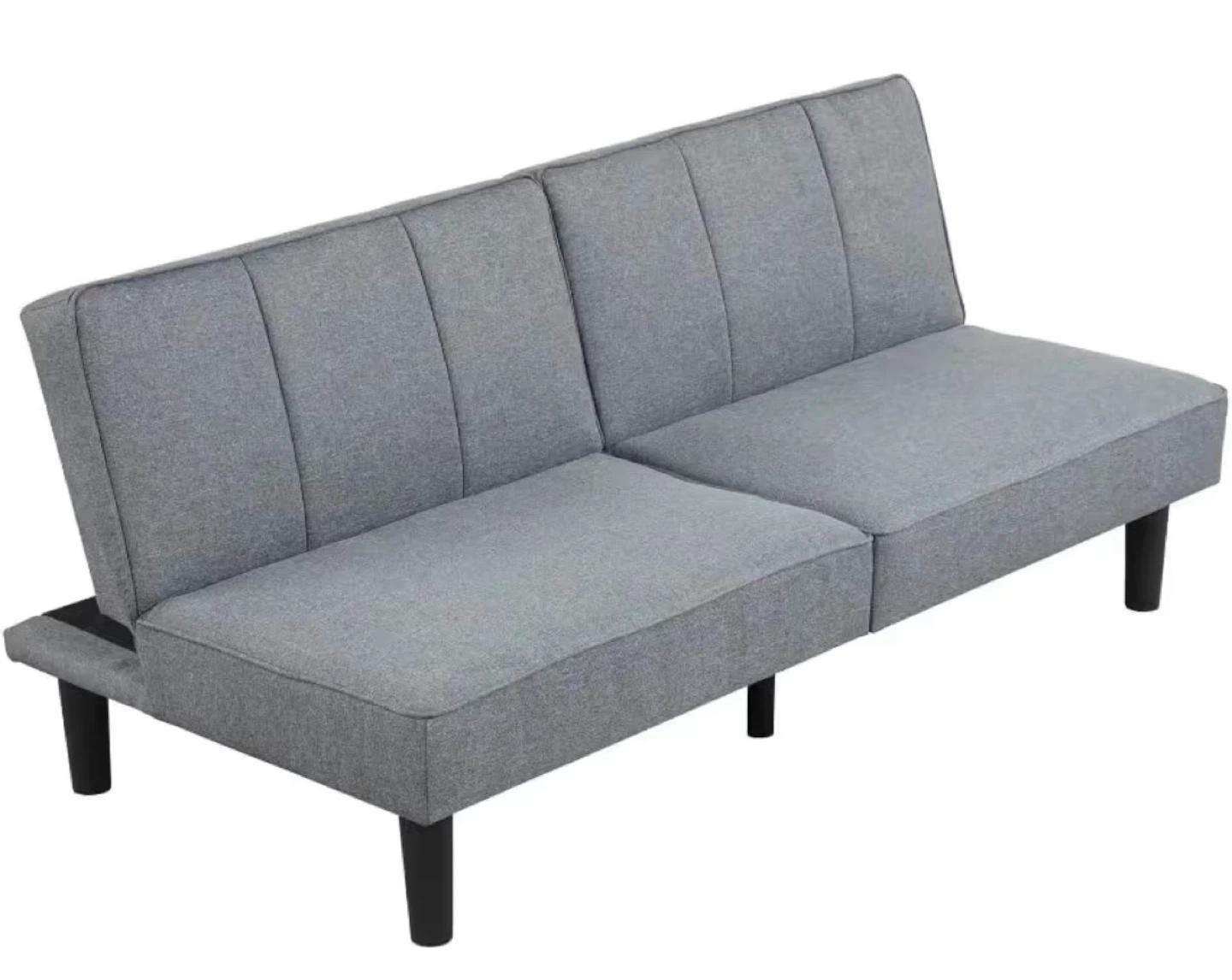 Grey Futon Sofa Bed - photo 3