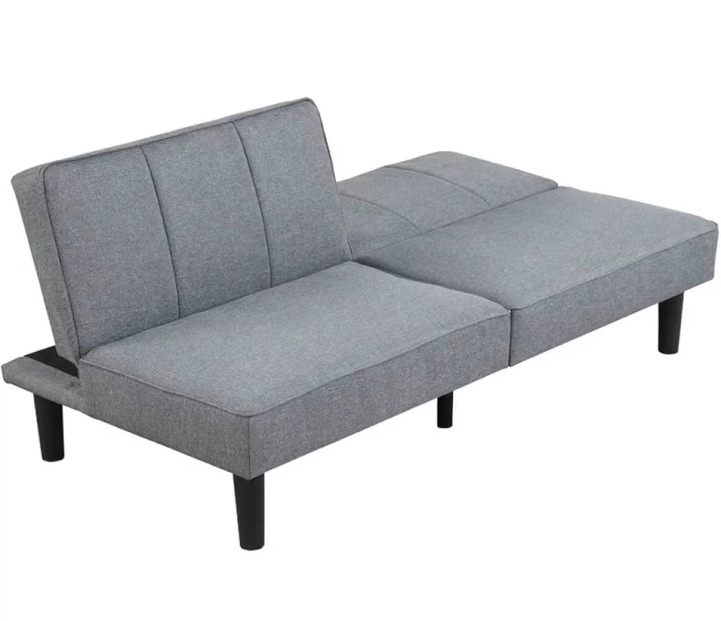 Grey Futon Sofa Bed - photo 2