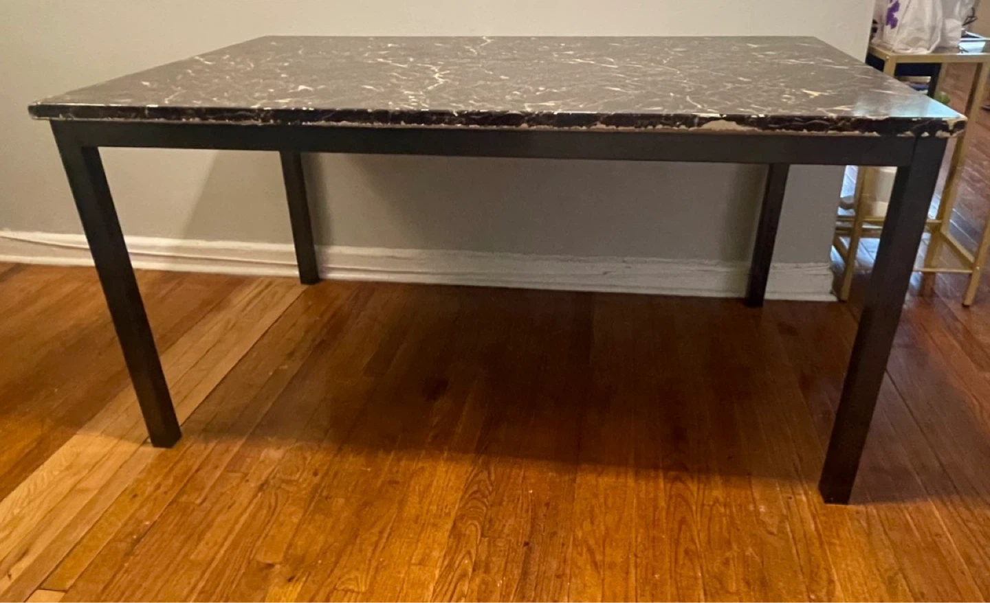 Faux Marble Top Dining Table $50 - photo 4