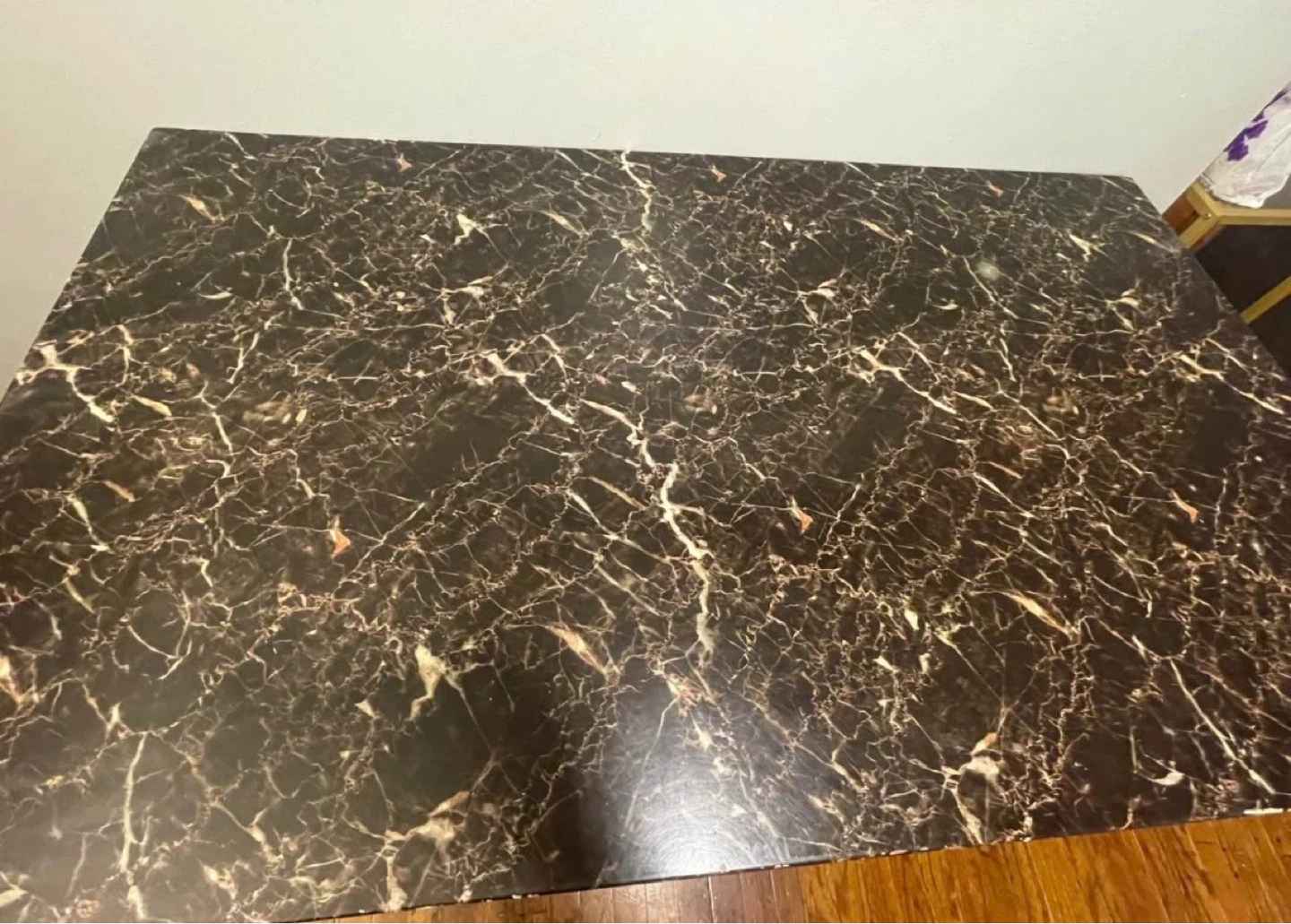 Faux Marble Top Dining Table $50 - photo 5