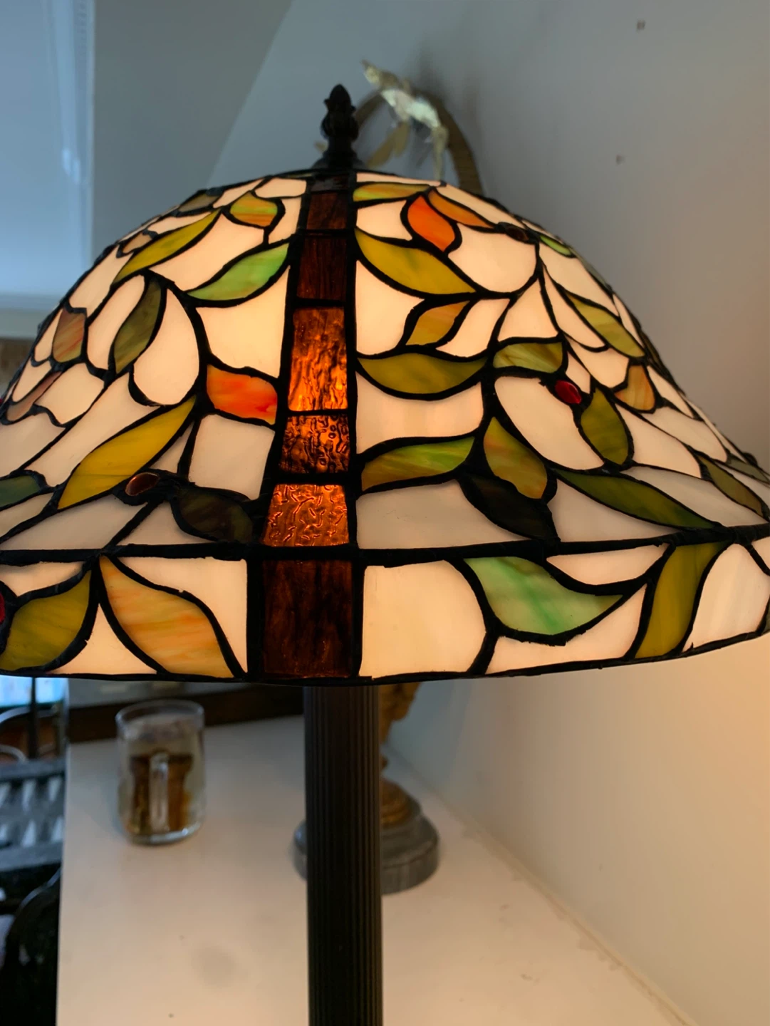 Stained Glass Tiffany Style Table Lamp - photo 5