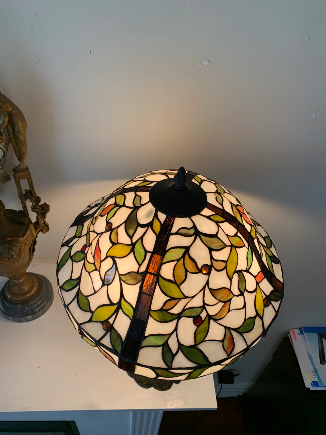 Stained Glass Tiffany Style Table Lamp - photo 2
