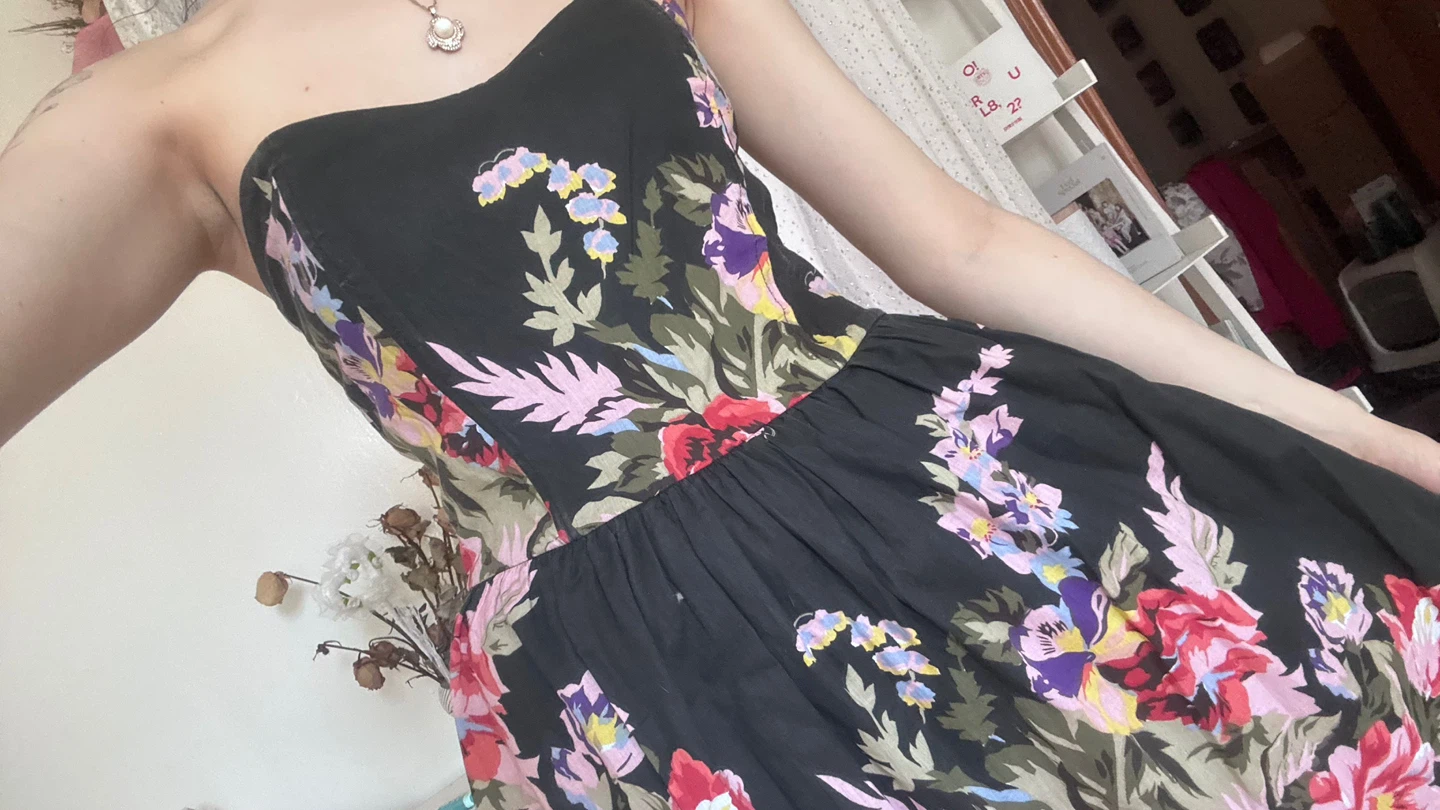 Floral Strapless Dress - photo 4