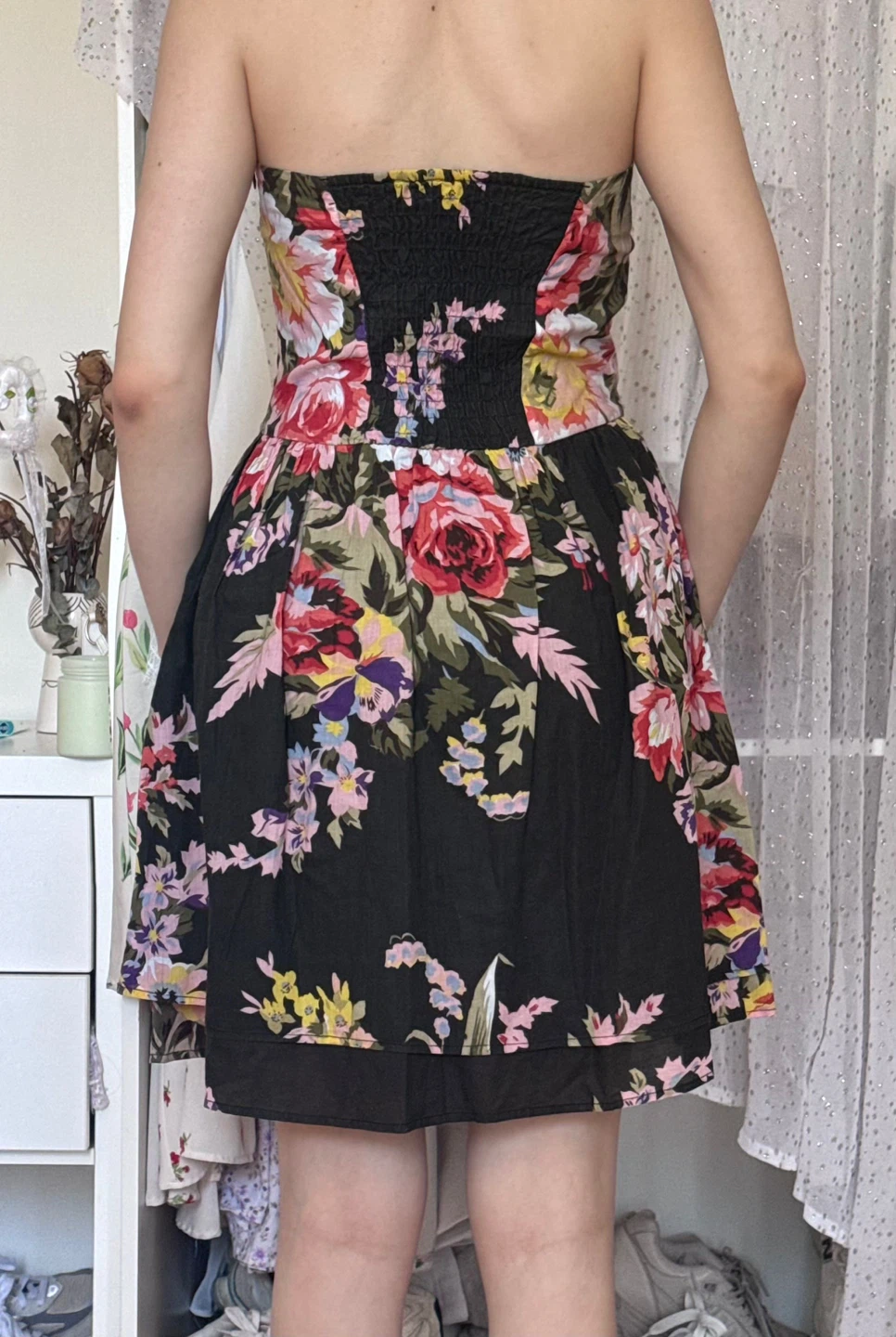 Floral Strapless Dress - photo 2