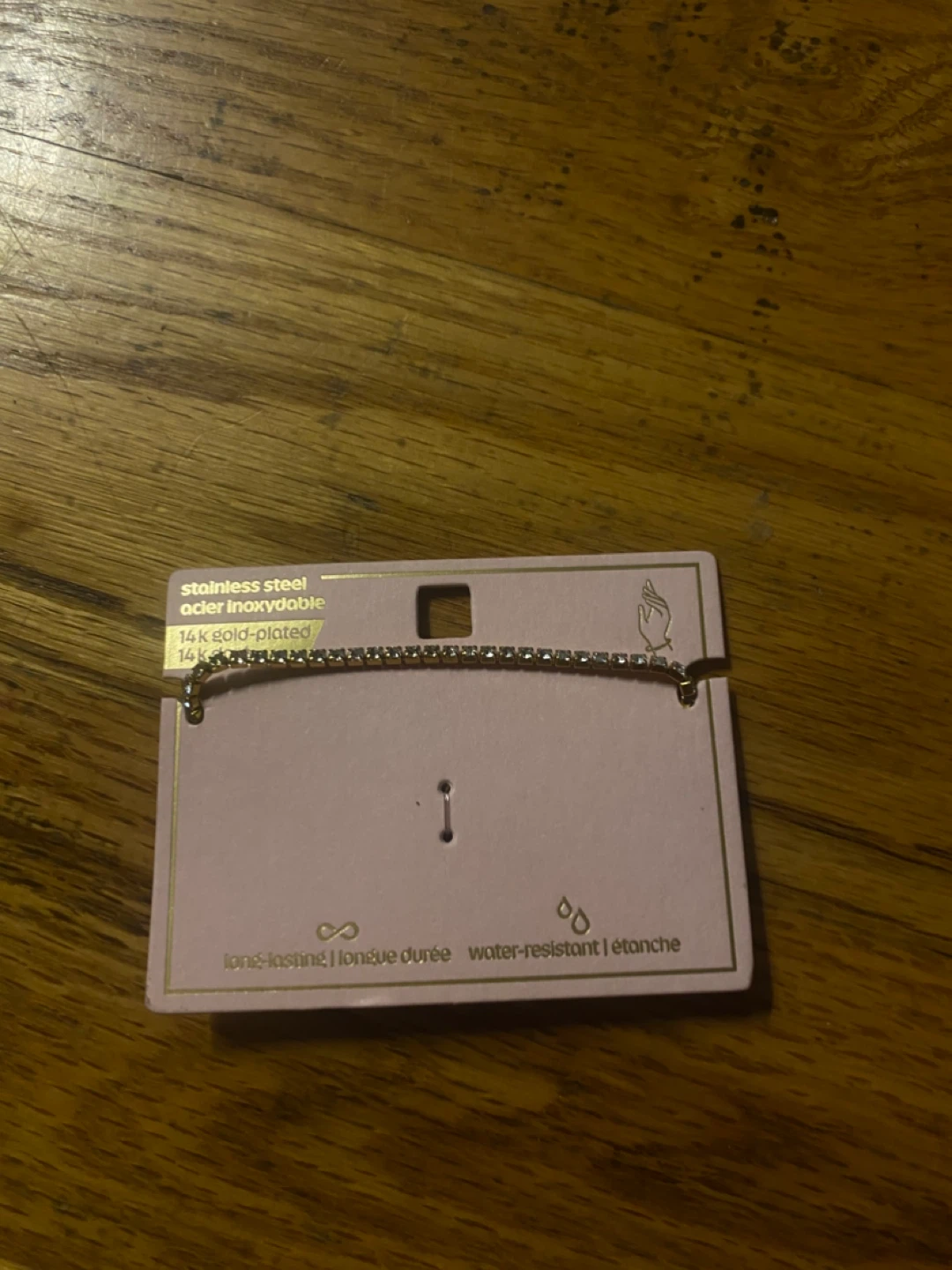 14k Gold-Plated Stainless Steel Tennis Bracelet - photo 2