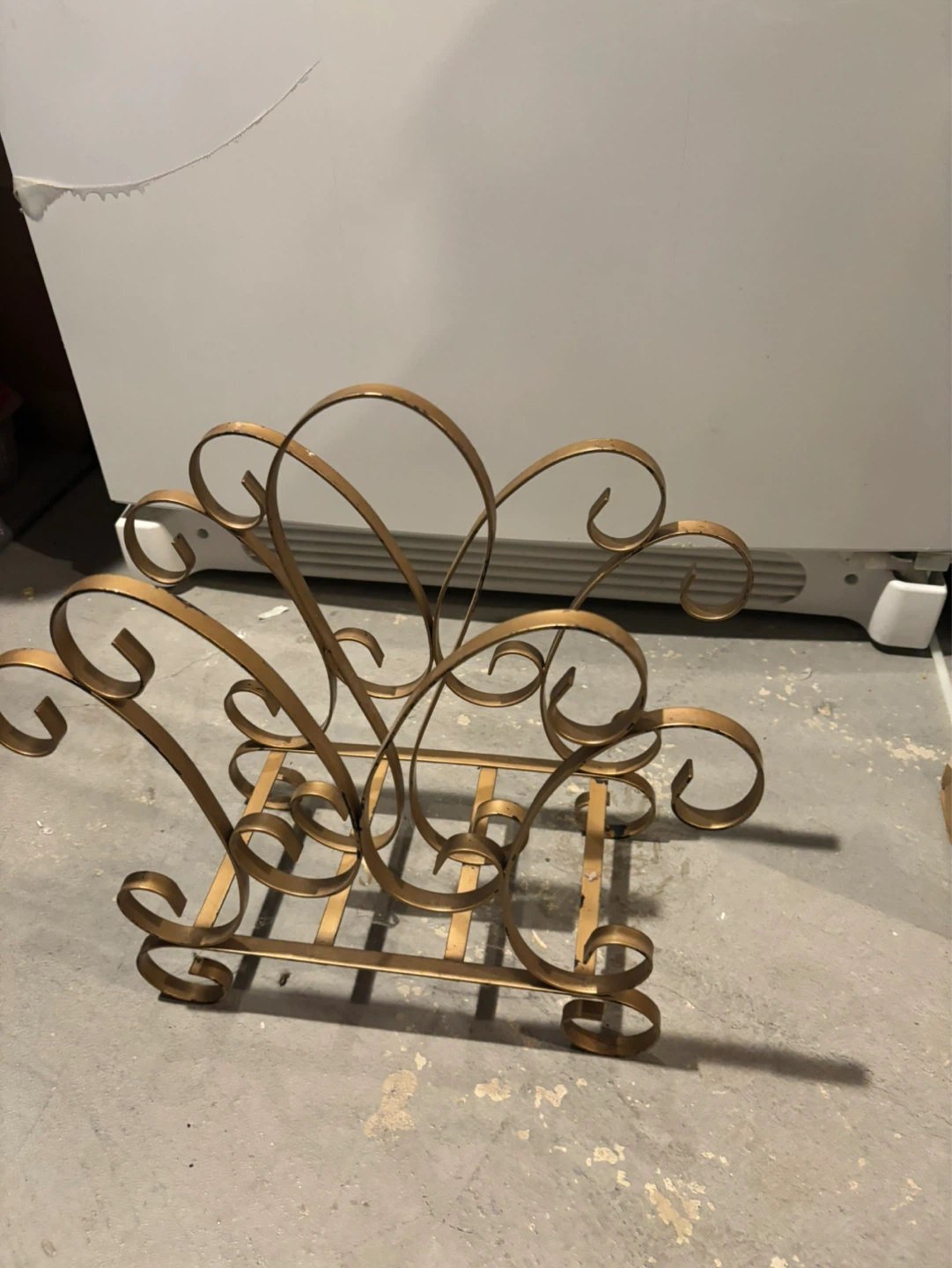 Gold Metal Magazine Rack