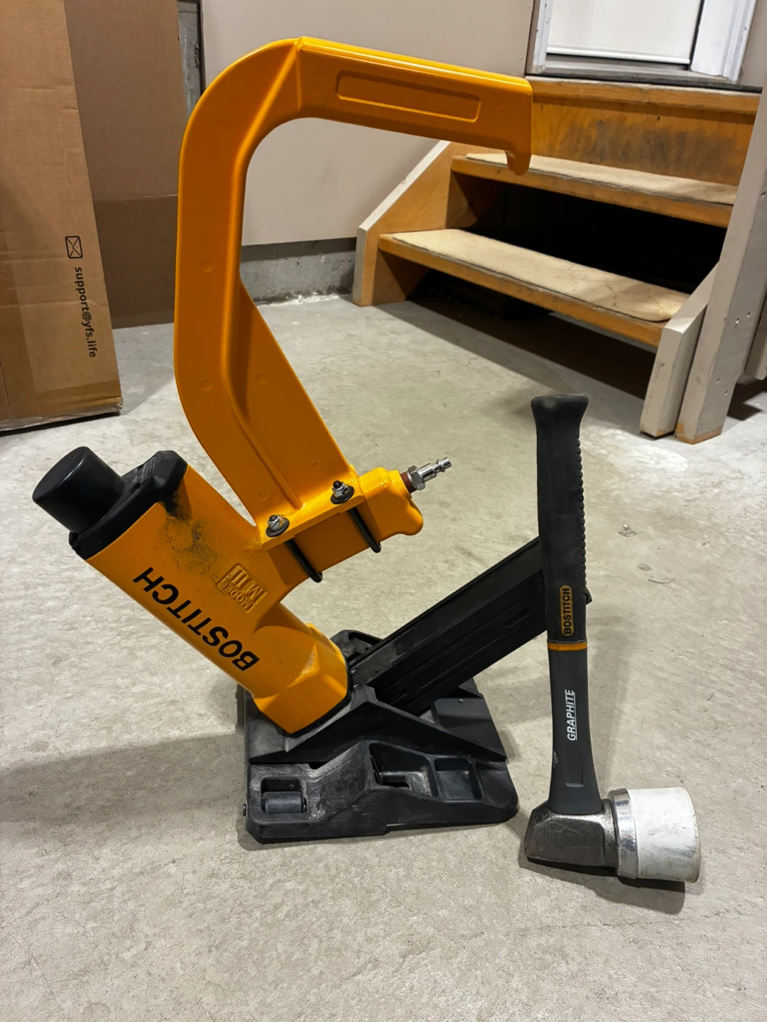 Bostitch Nail Gun with Graphite Sledge Hammer