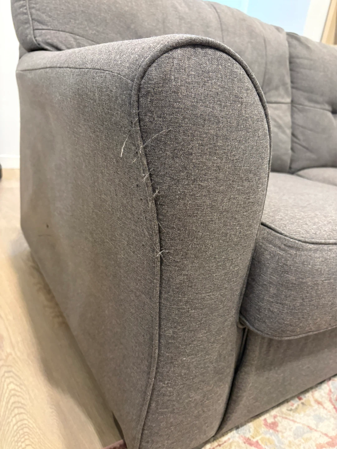 Grey Fabric Sofa - FREE - photo 3