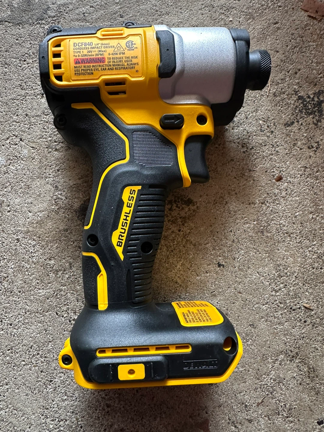DEWALT DCF840 20V MAX Cordless Brushless Impact Driver - photo 3