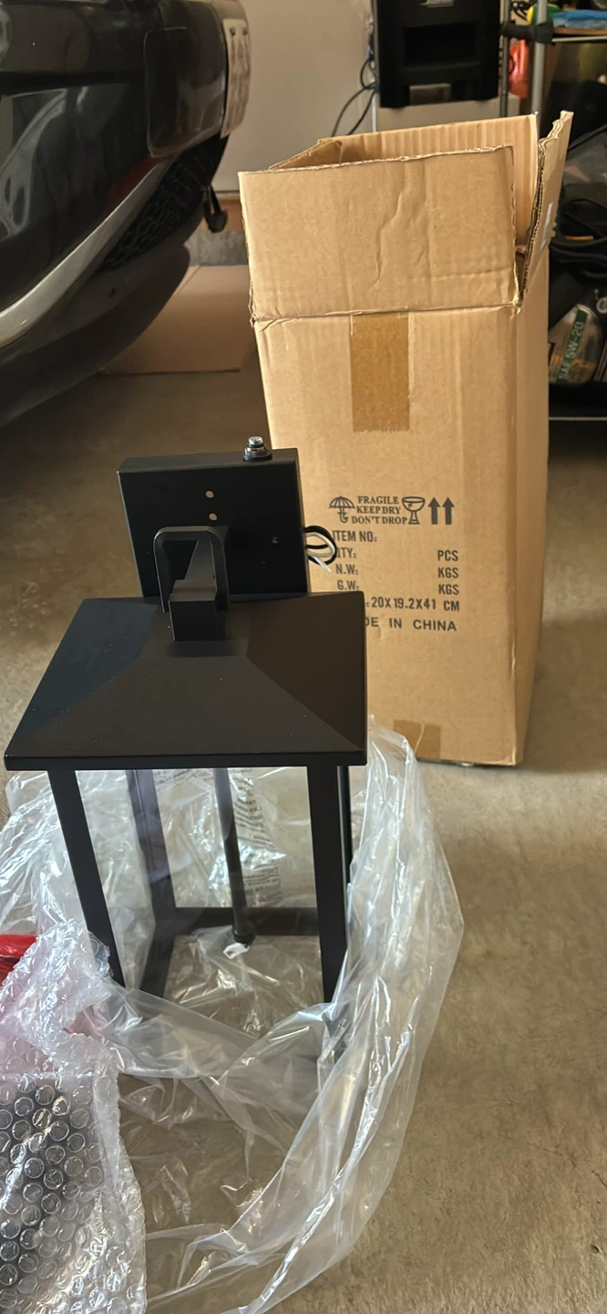 Black Outdoor Wall Lantern - photo 3