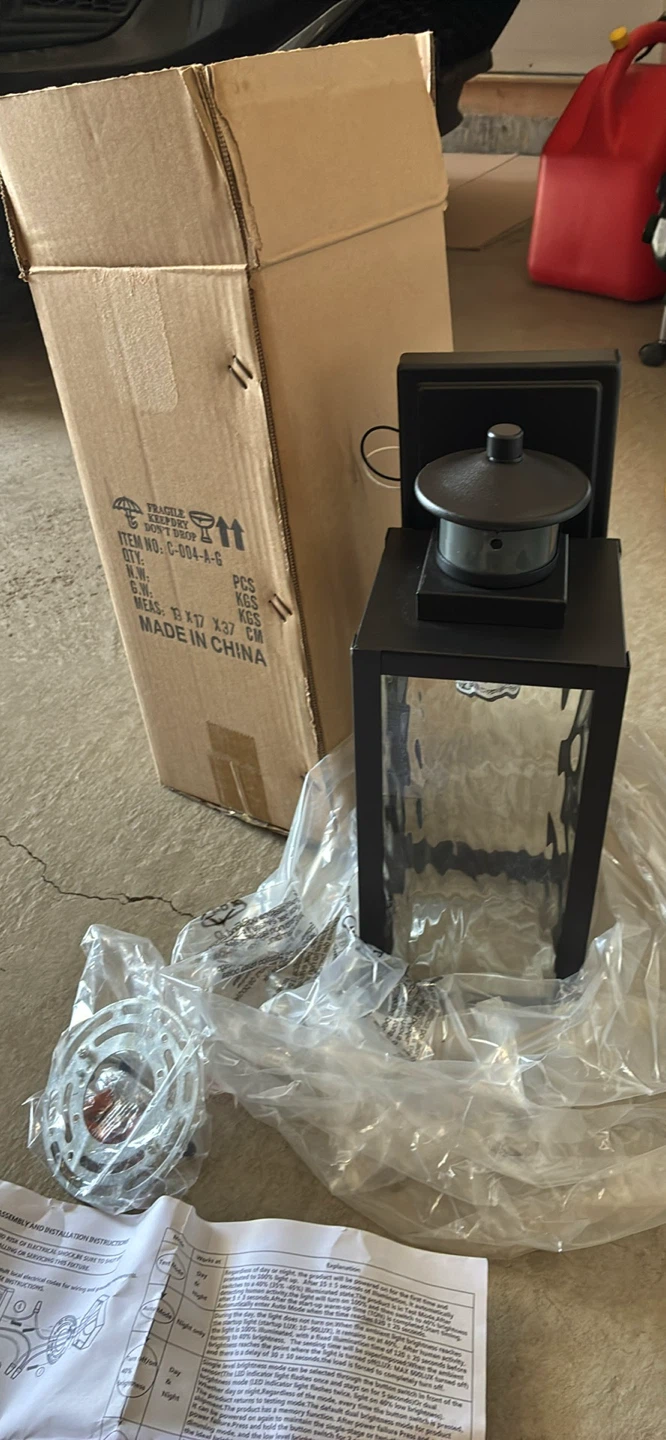 Black Outdoor Wall Lantern