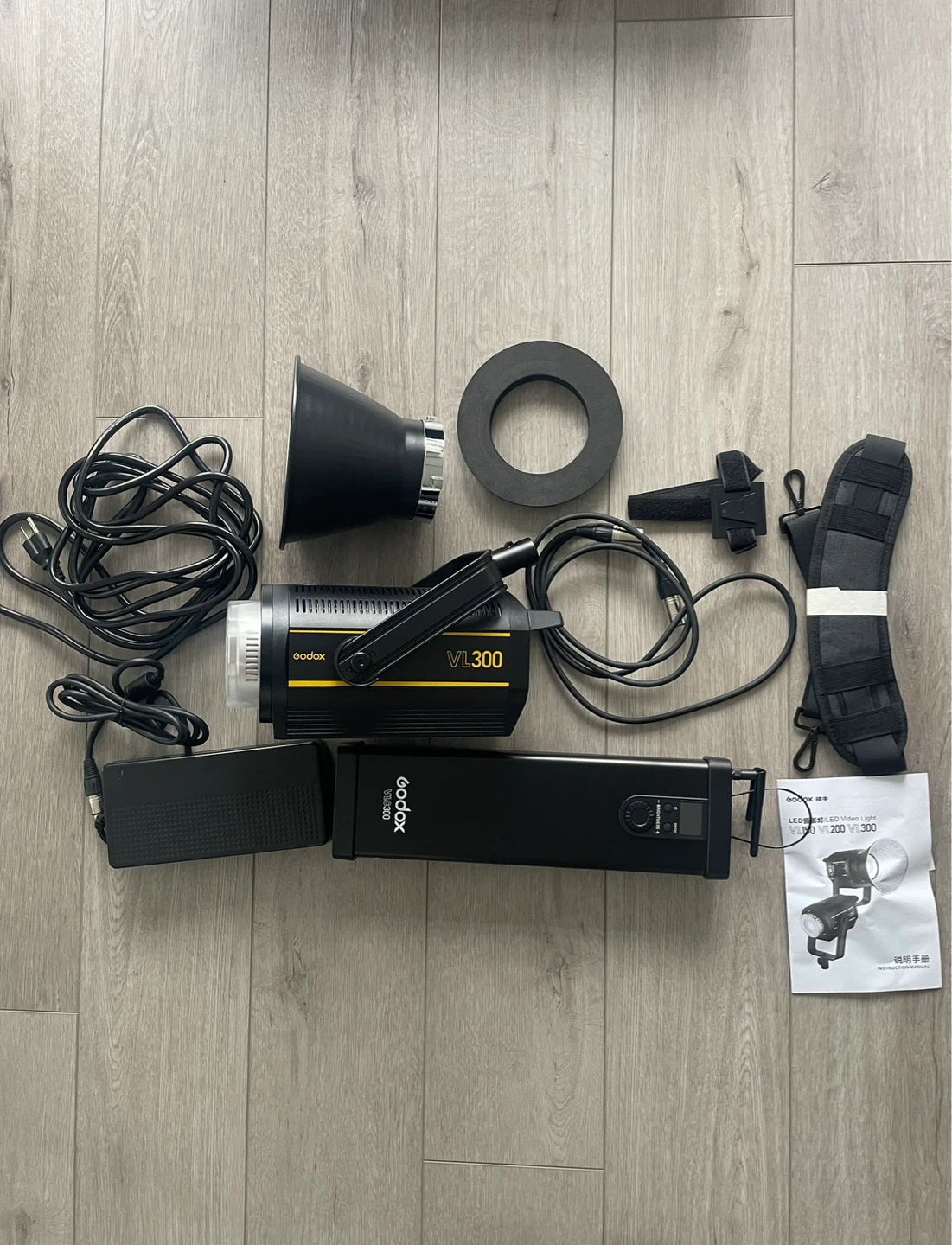 Godox VL300 LED Video Light Kit with Accessories