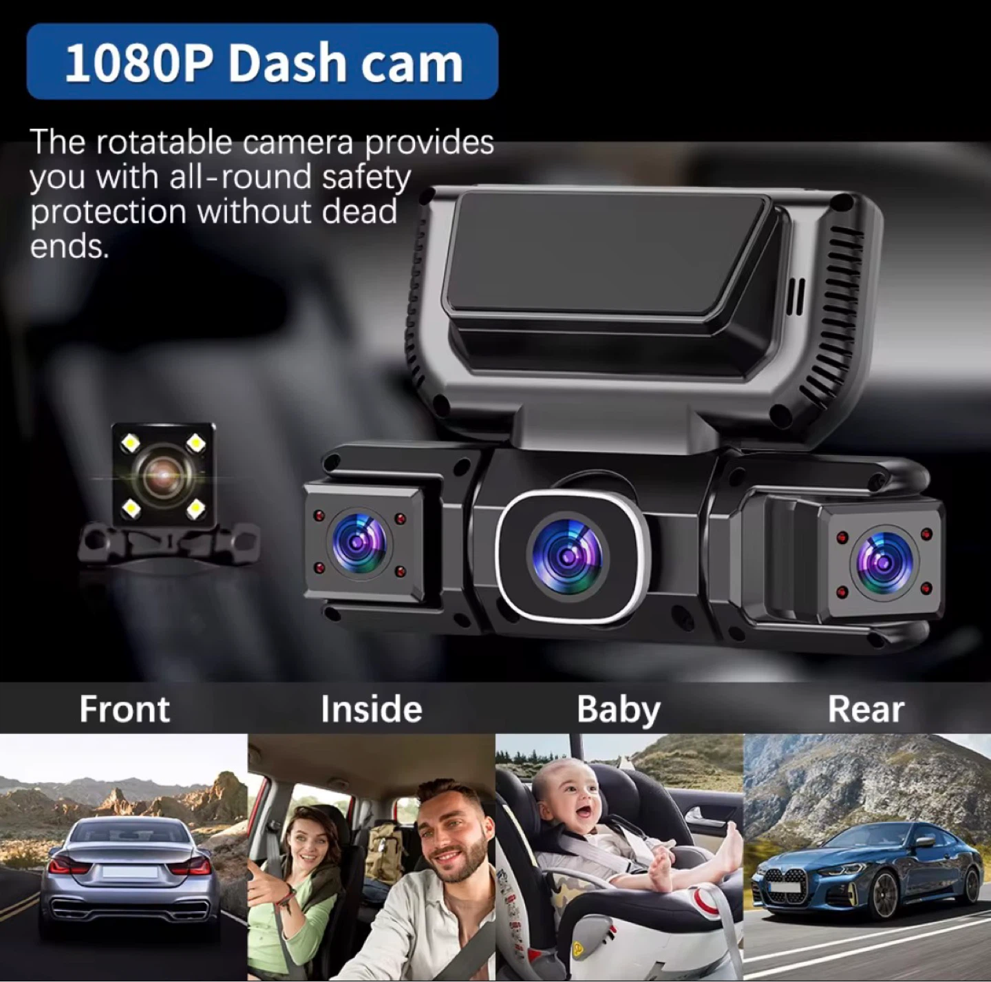 4 Channels 360 Dash cam with wifi - photo 3