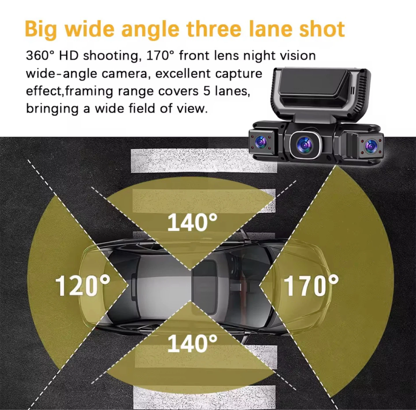 4 Channels 360 Dash cam with wifi - photo 4