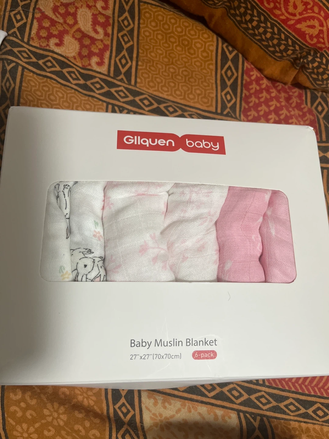 Gliquen Baby Muslin Blankets - 6-Pack