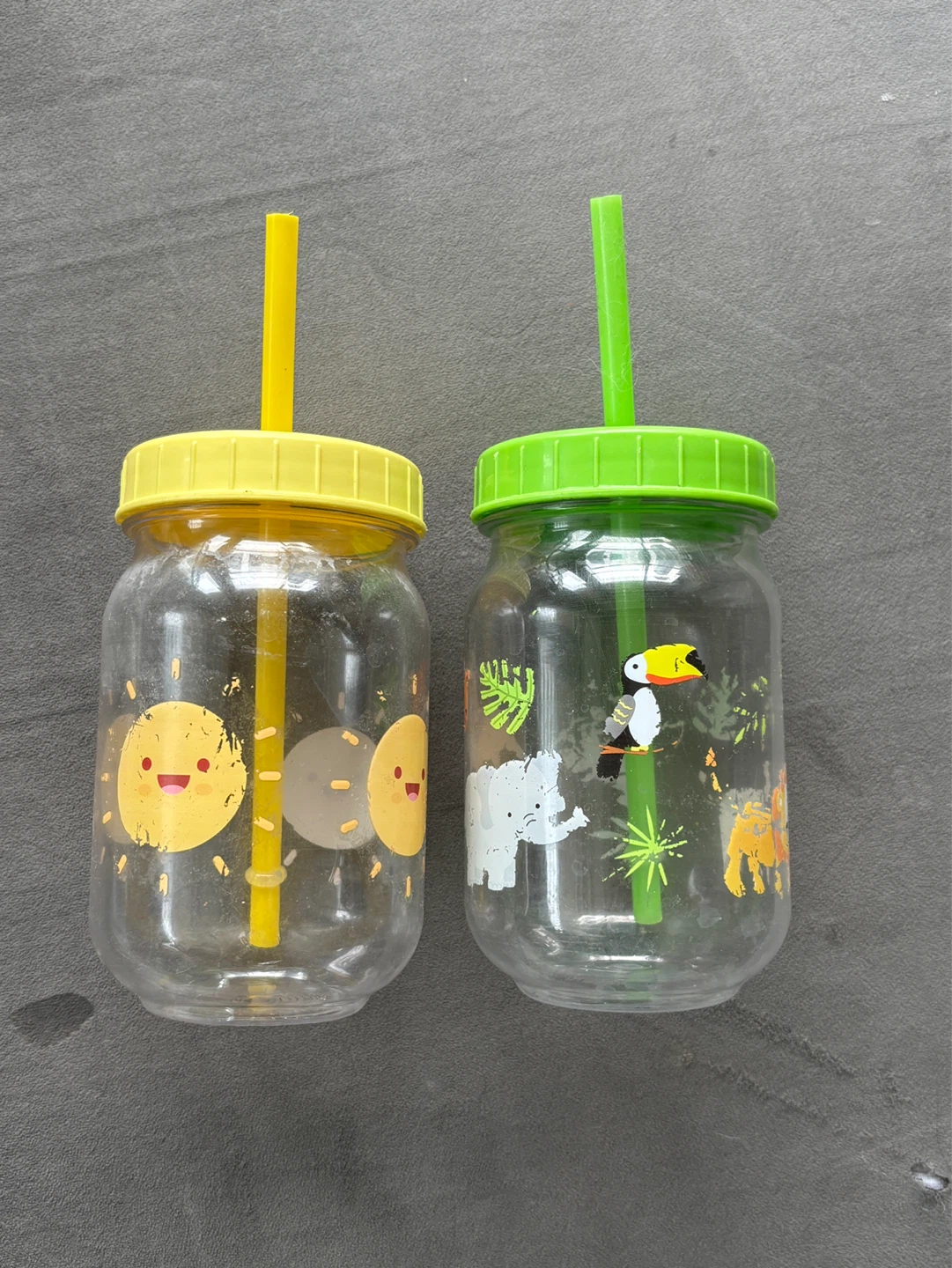 Kids Tumblers with Straws - Set of 2