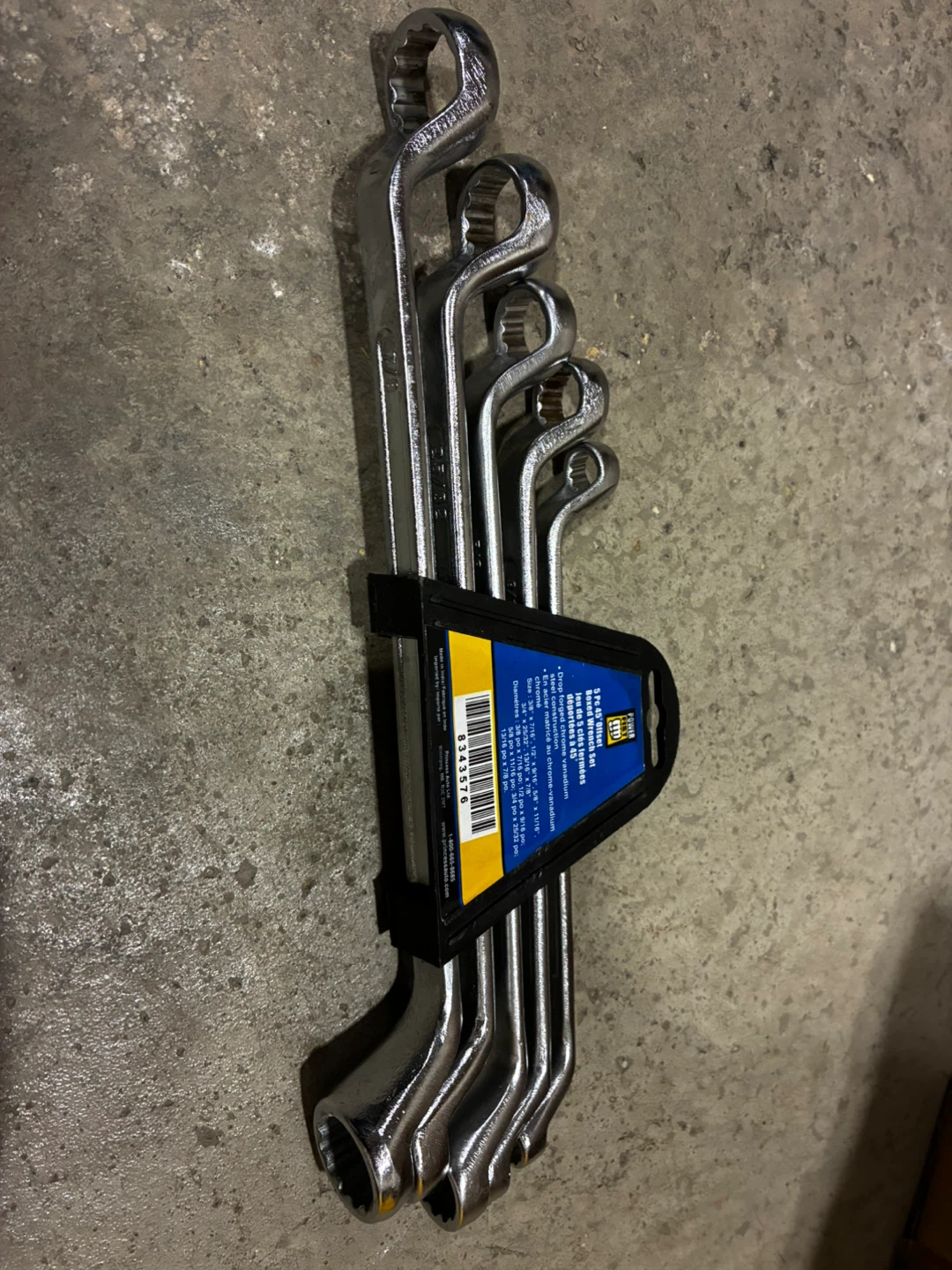 Power 5 Pc 45 Offset Boxed Wrench Set