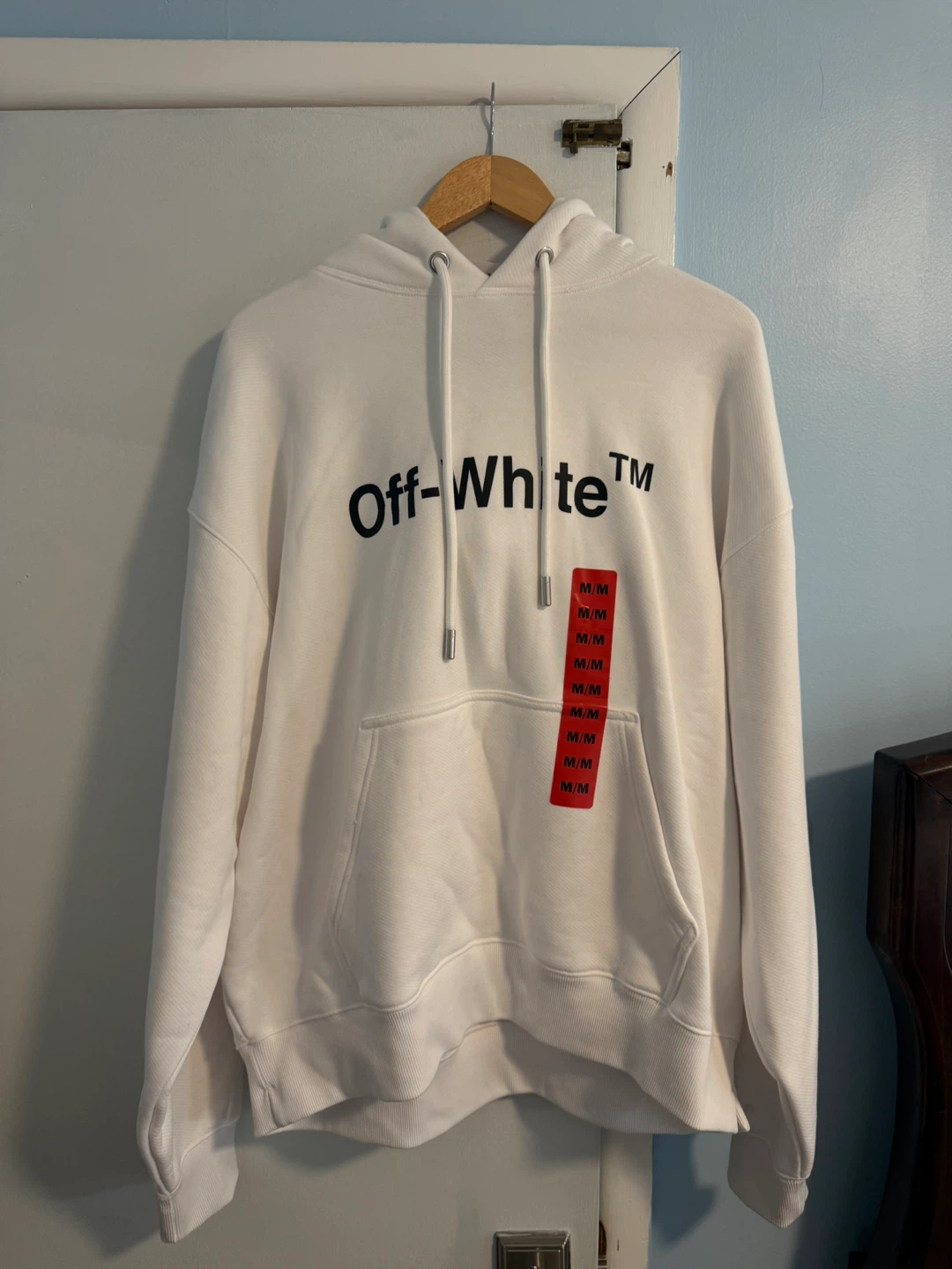 Off-White Exclusive Men's Pullover Oversize Hoodie White Size M - photo 5
