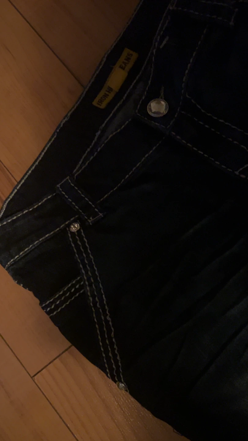 Y2K Boutique Jeans Embellished Pocket Size 28 - photo 3