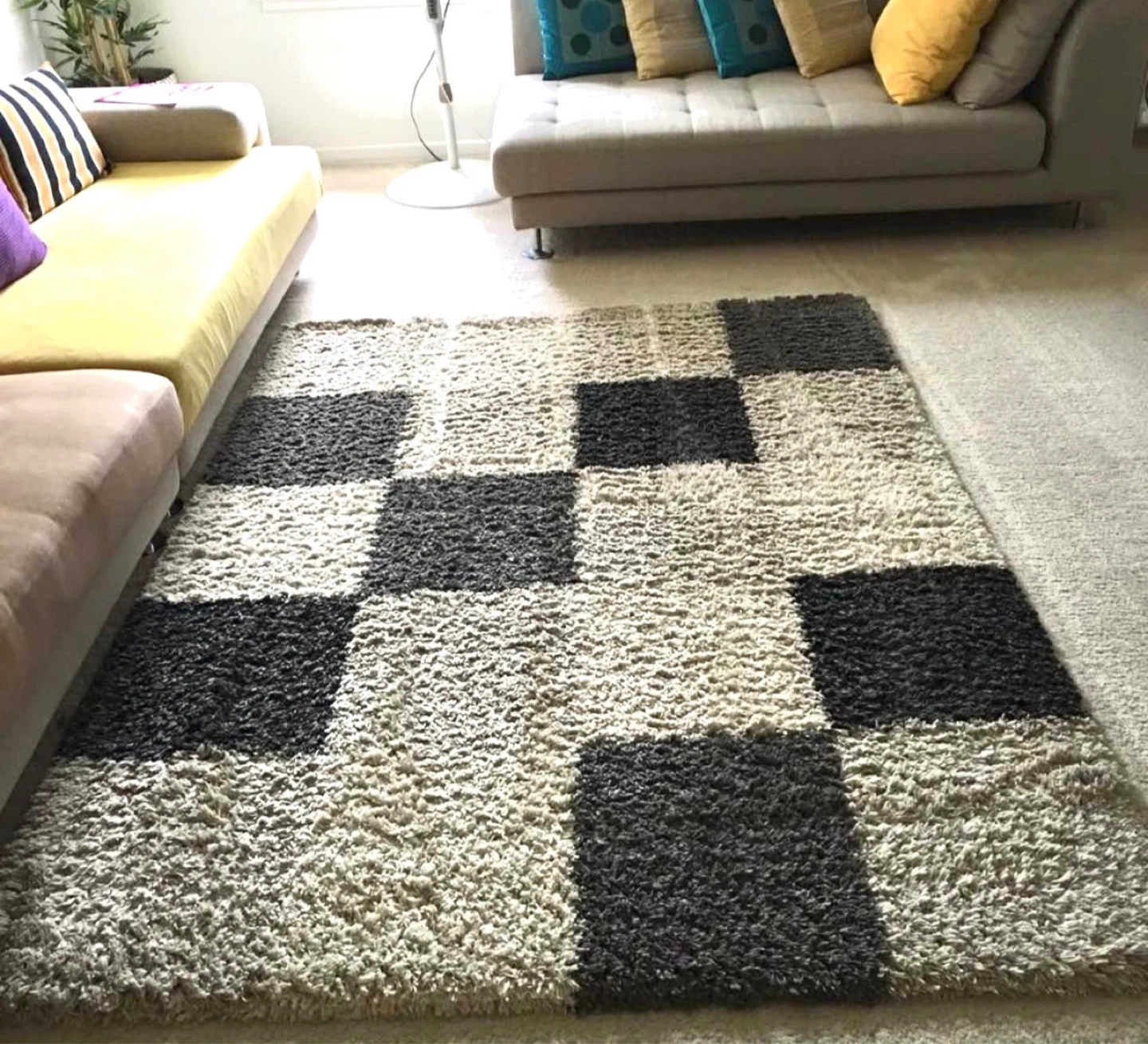 Checkerboard Shag Rug - photo 3