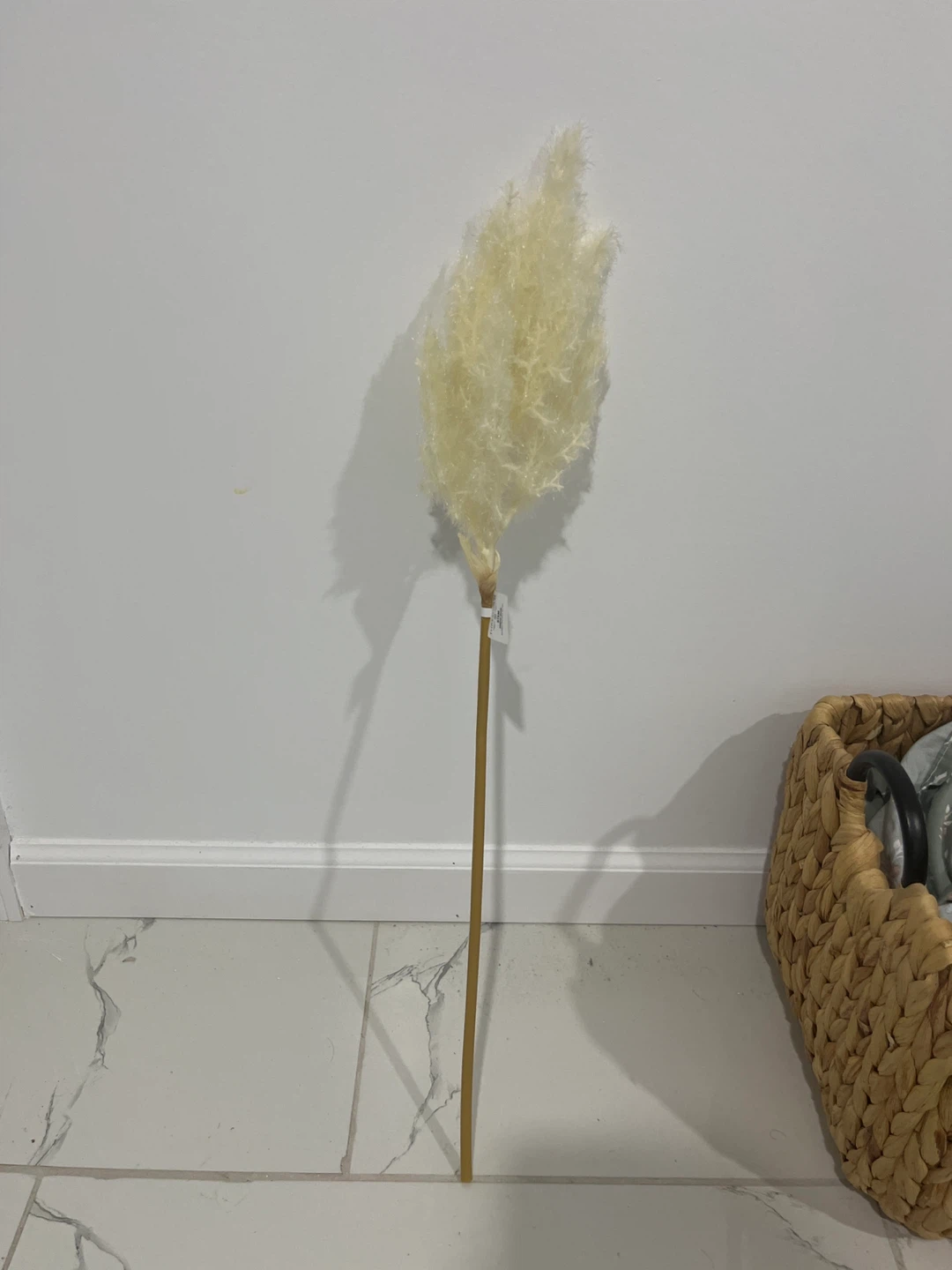 Set of 5 Cream Faux Pampas Grass Stems - photo 2