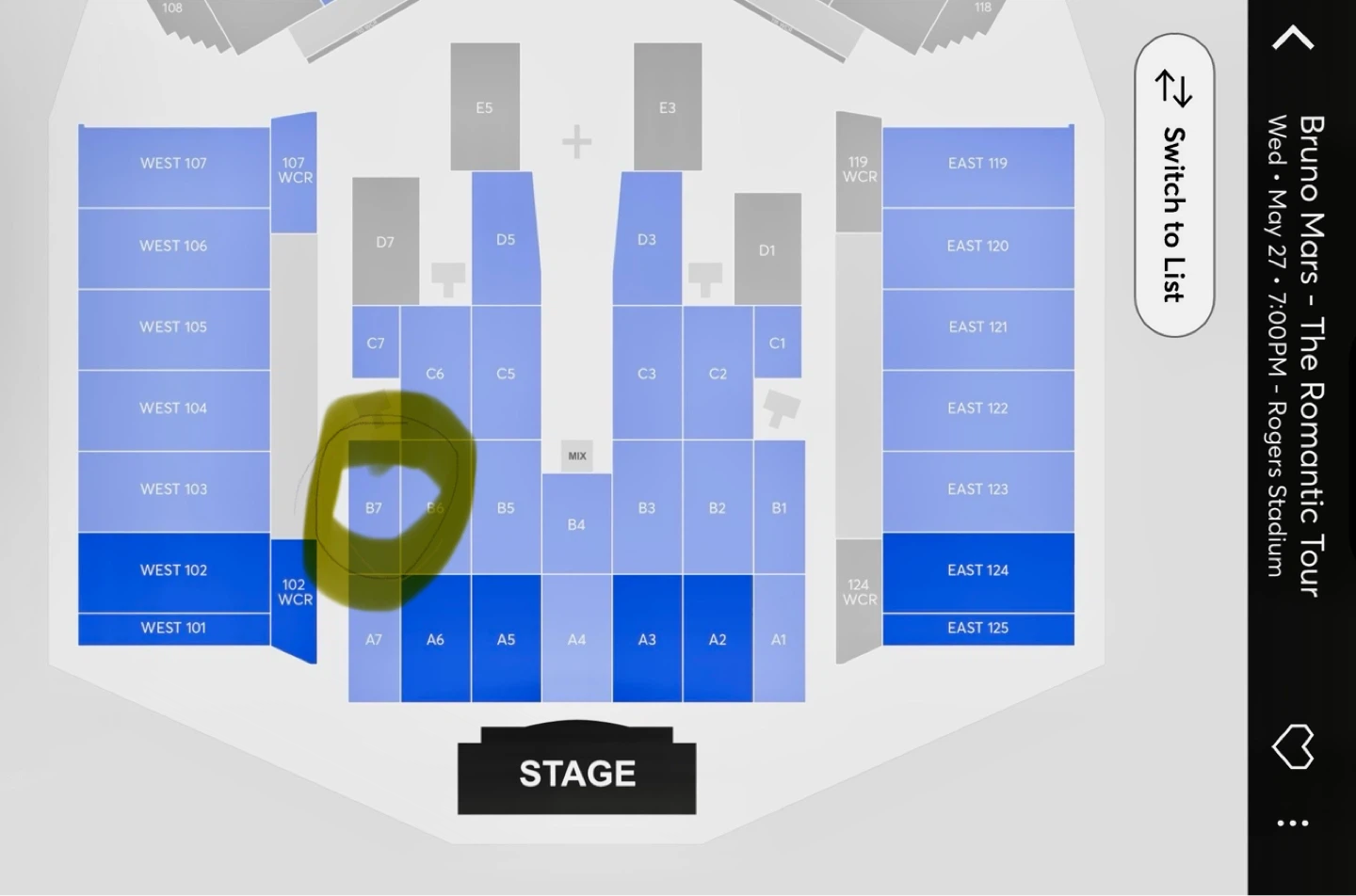 Bruno Mars May 27th / GREAT seat !!  Below face value - photo 3