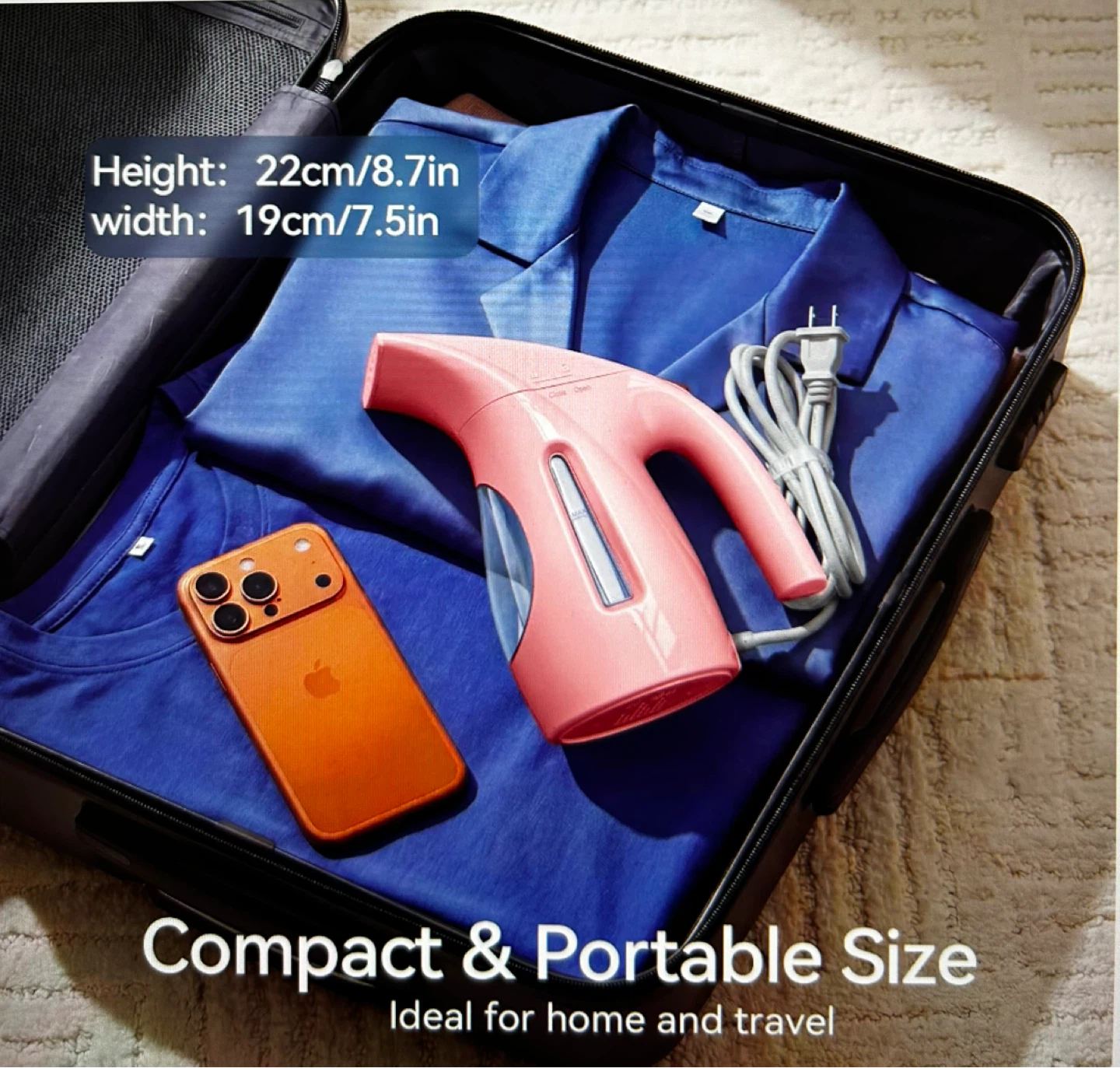 HiLIFE Portable Garment Steamer - Pink - photo 4