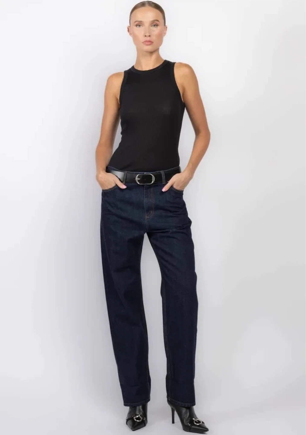 TIBI Selvage Denim 5 Pocket Alec Jeans