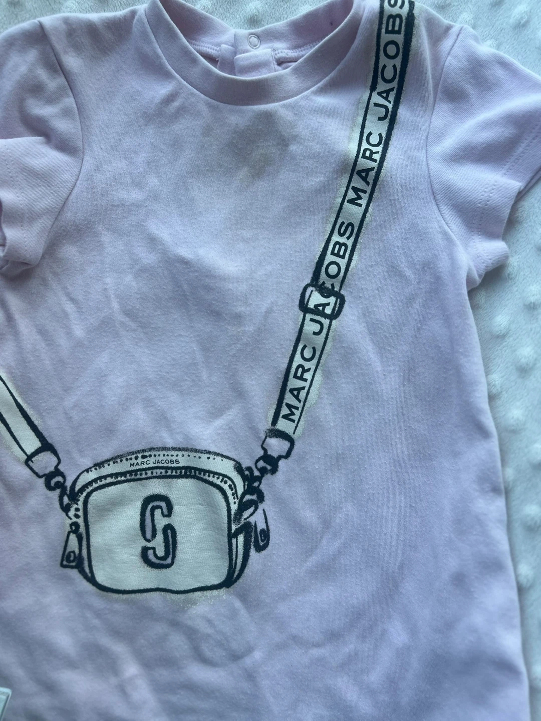 Marc Jacobs Baby Girl Pink Dress with Handbag Print - 9 Months